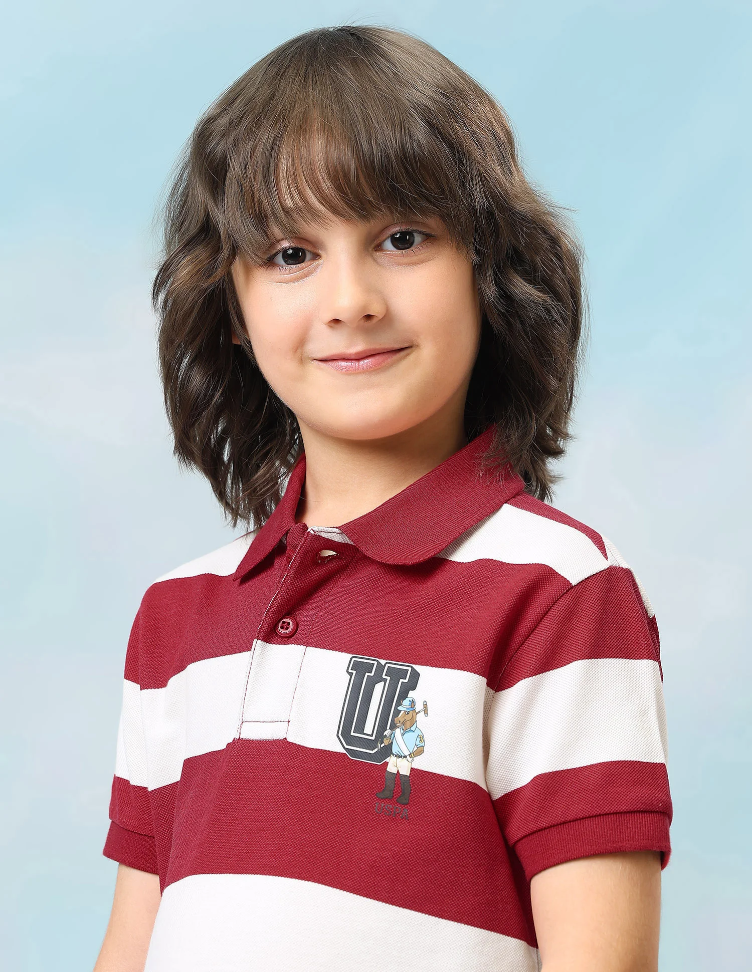 Horizontal Striped Regular Fit Polo Shirt - Image 7
