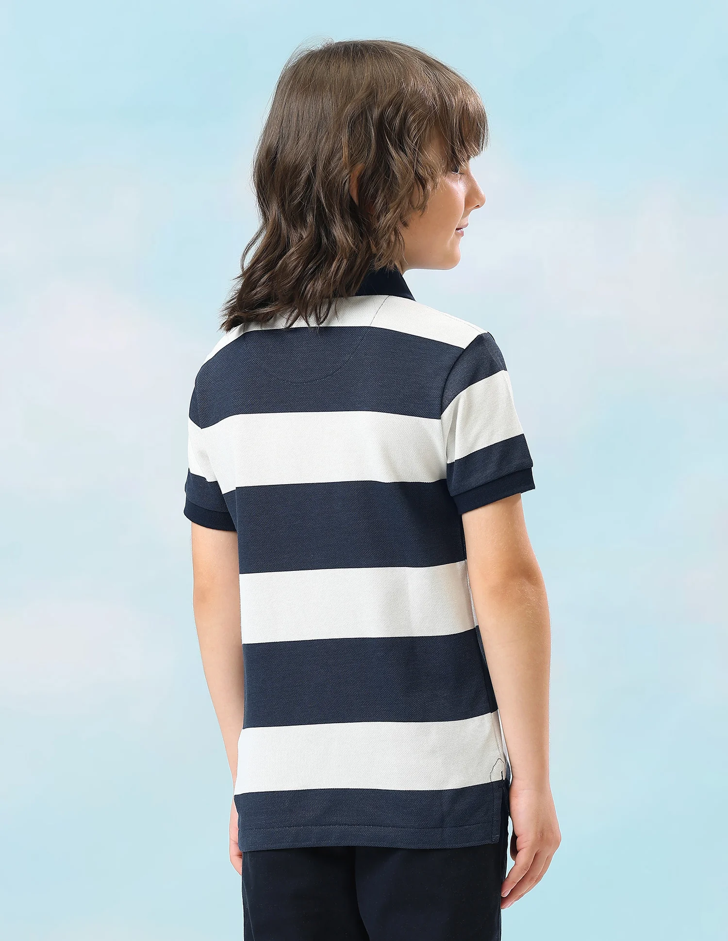 Horizontal Striped Regular Fit Polo Shirt - Image 5