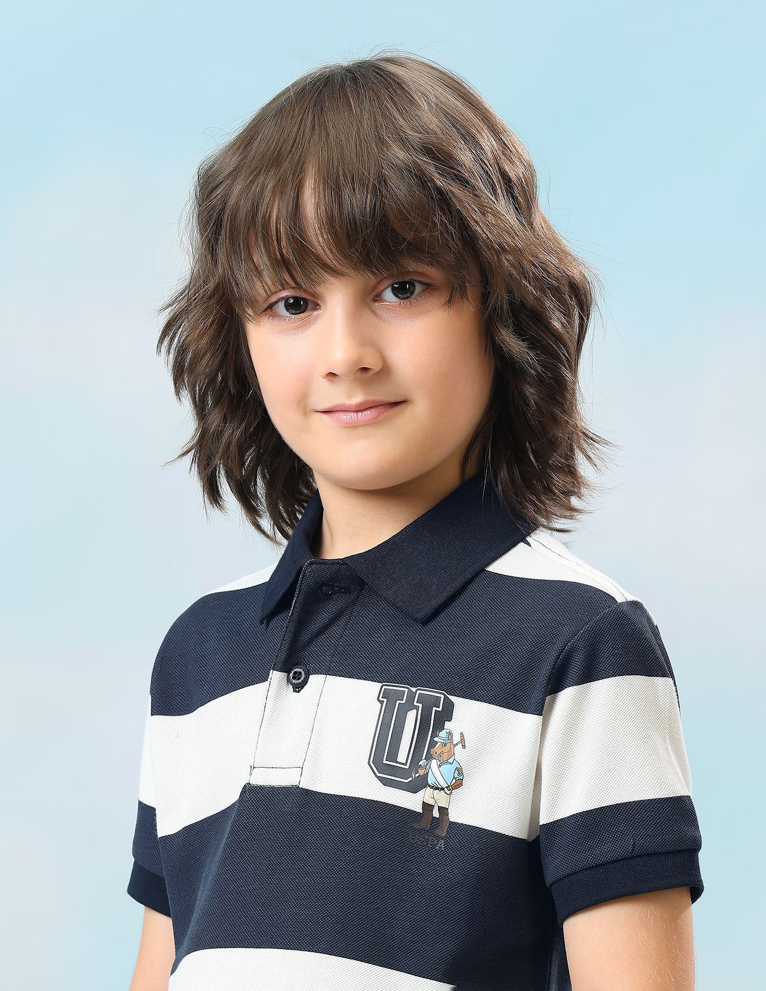 Horizontal Striped Regular Fit Polo Shirt - Image 7