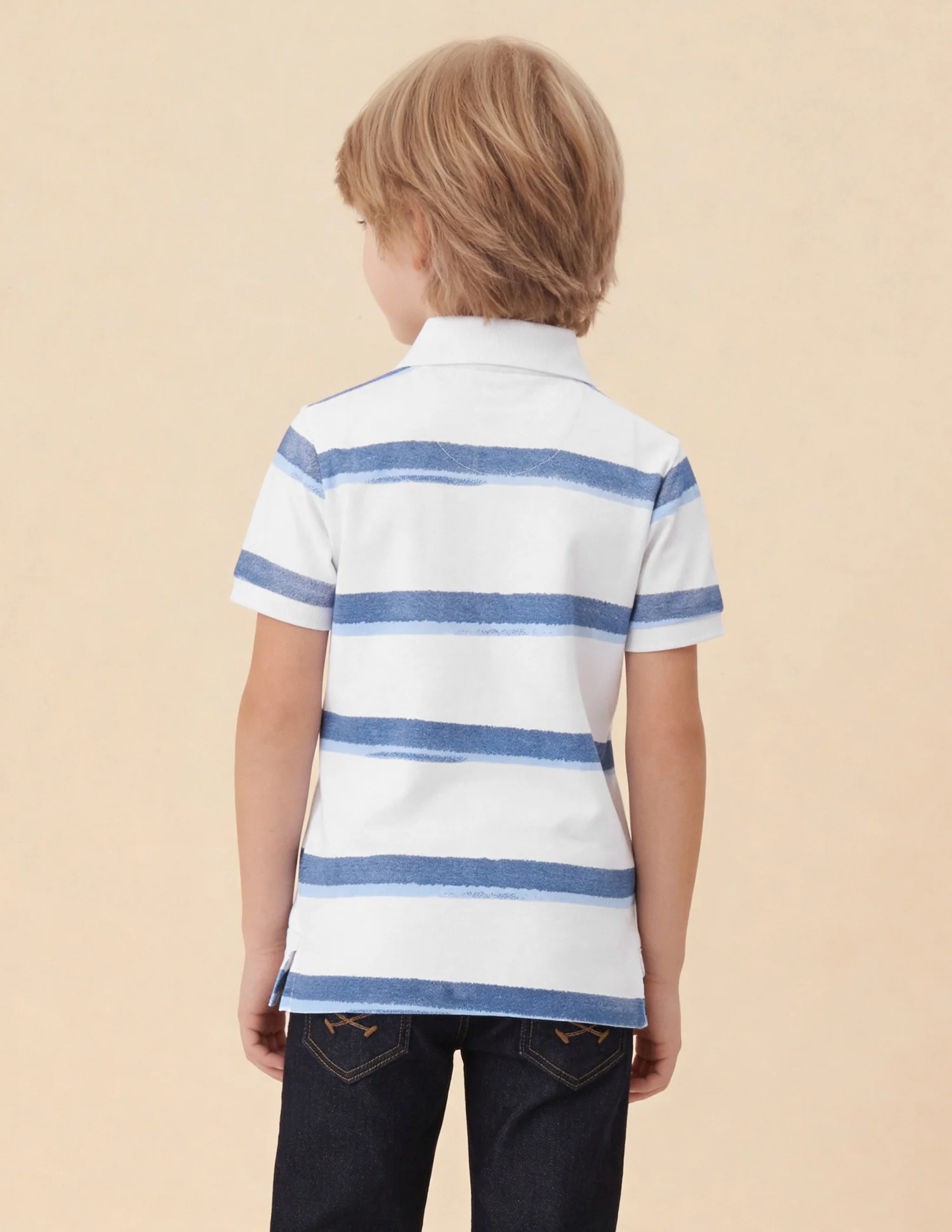 Horizontal Striped Regular Fit Polo Shirt - Image 5