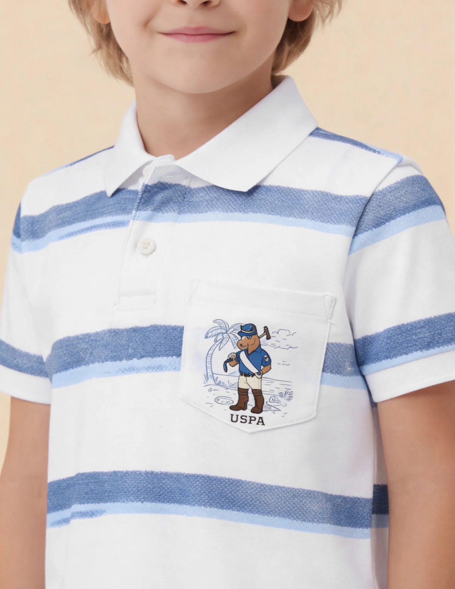 Horizontal Striped Regular Fit Polo Shirt - Image 6