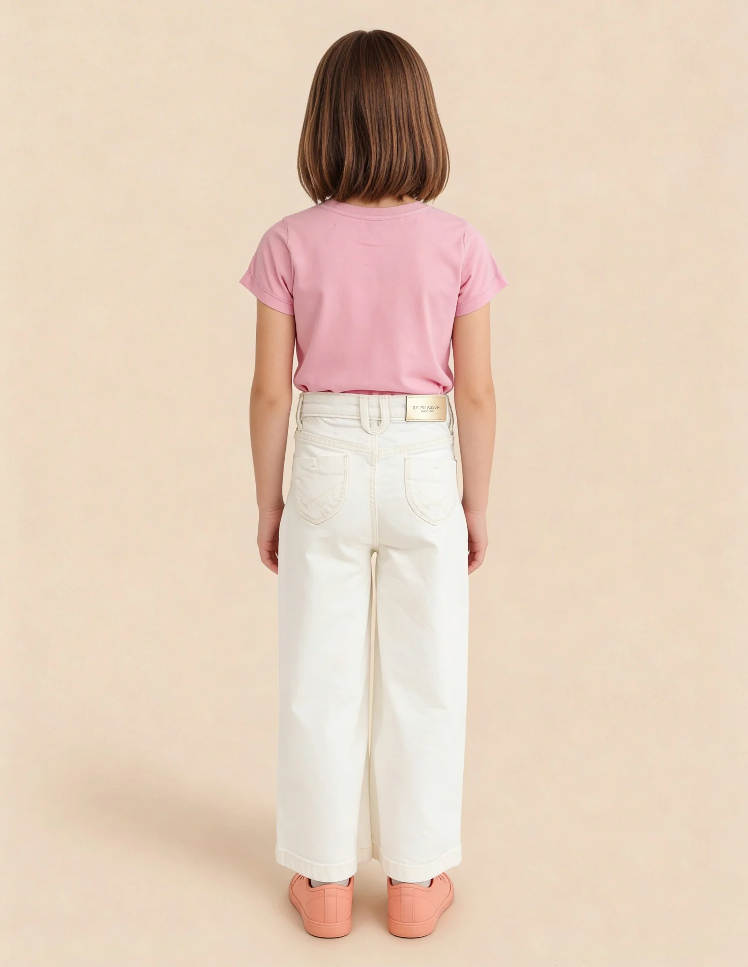 Marine Bootcut Fit White Jeans - Image 4