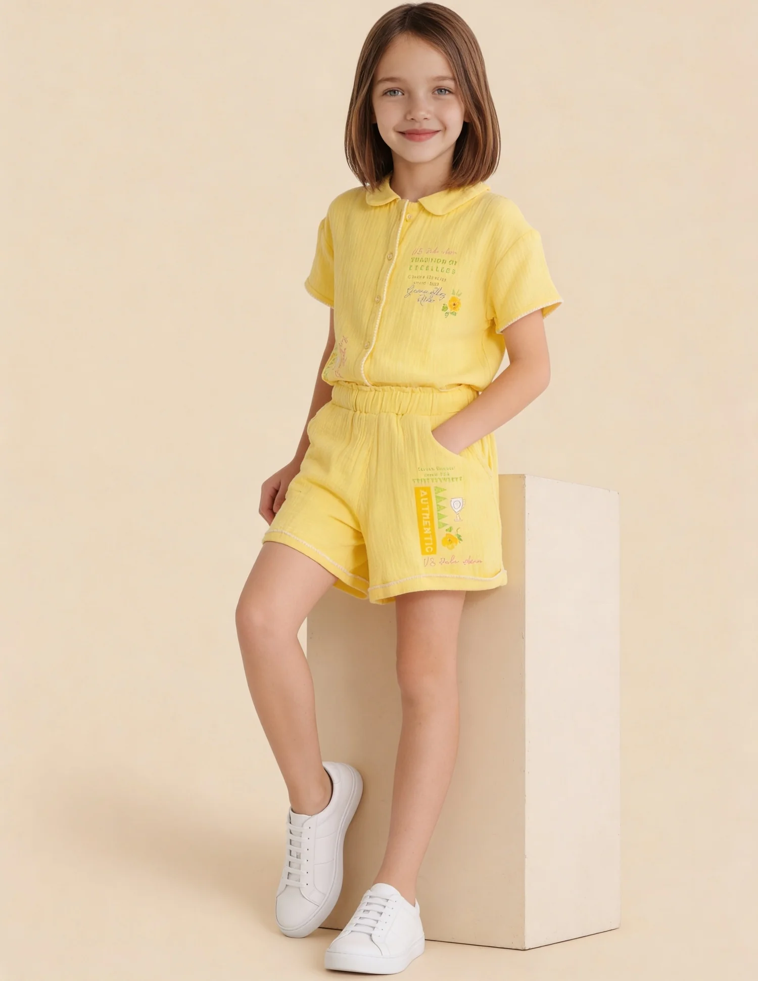 Mid Rise Comfort Fit Shorts