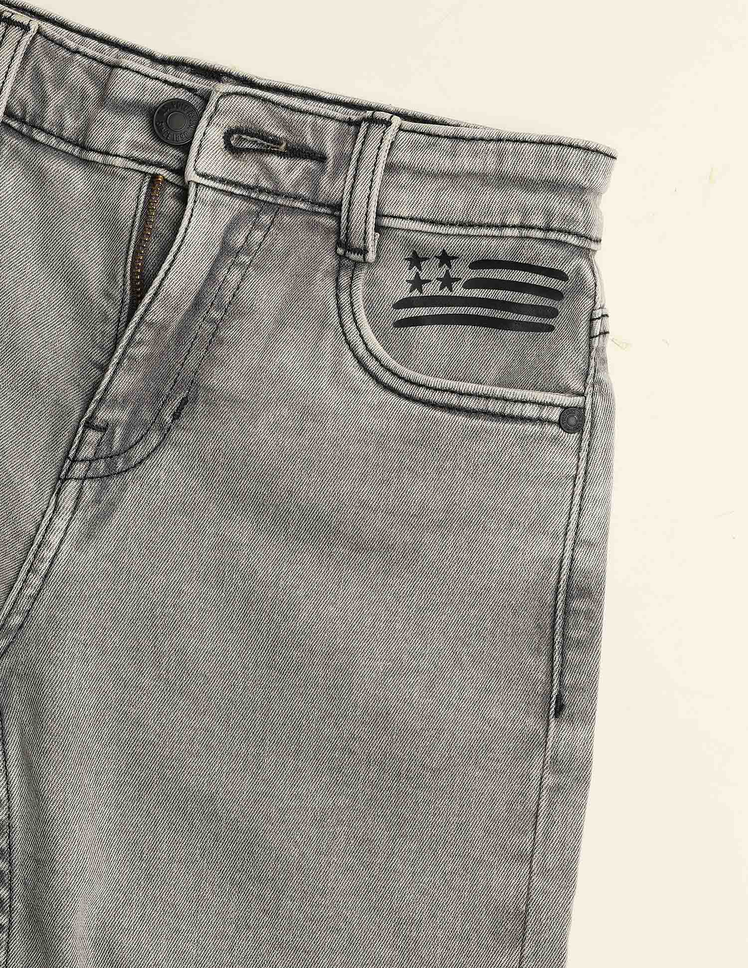 Mid Rise Denim Shorts - Image 2