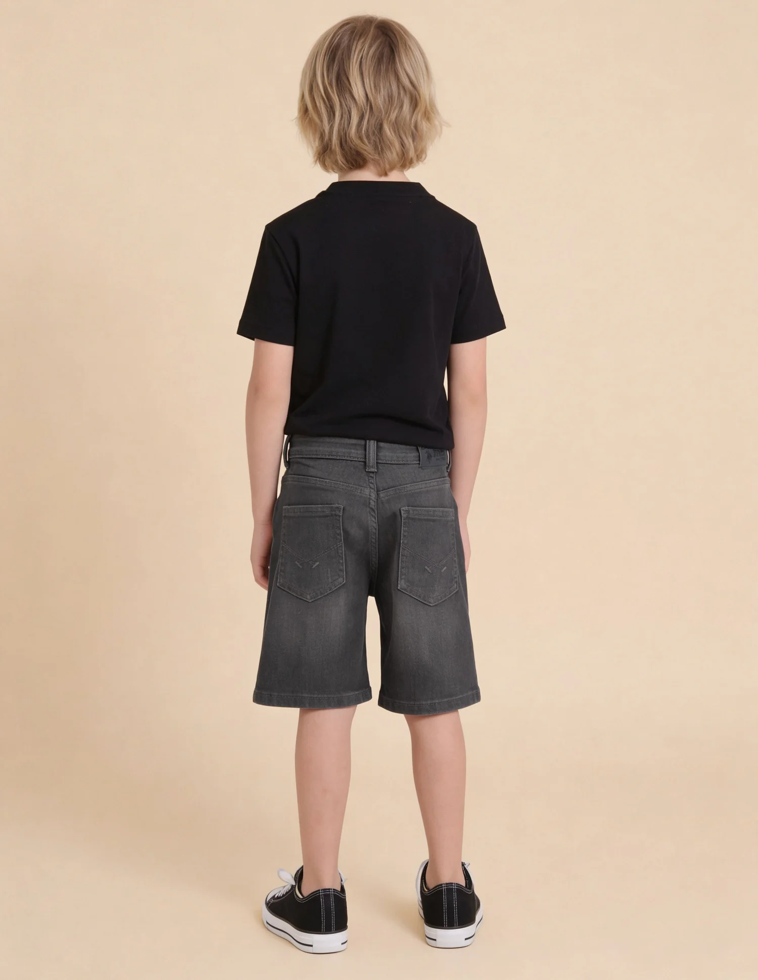 Mid Rise Regular Fit Denim Shorts - Image 4