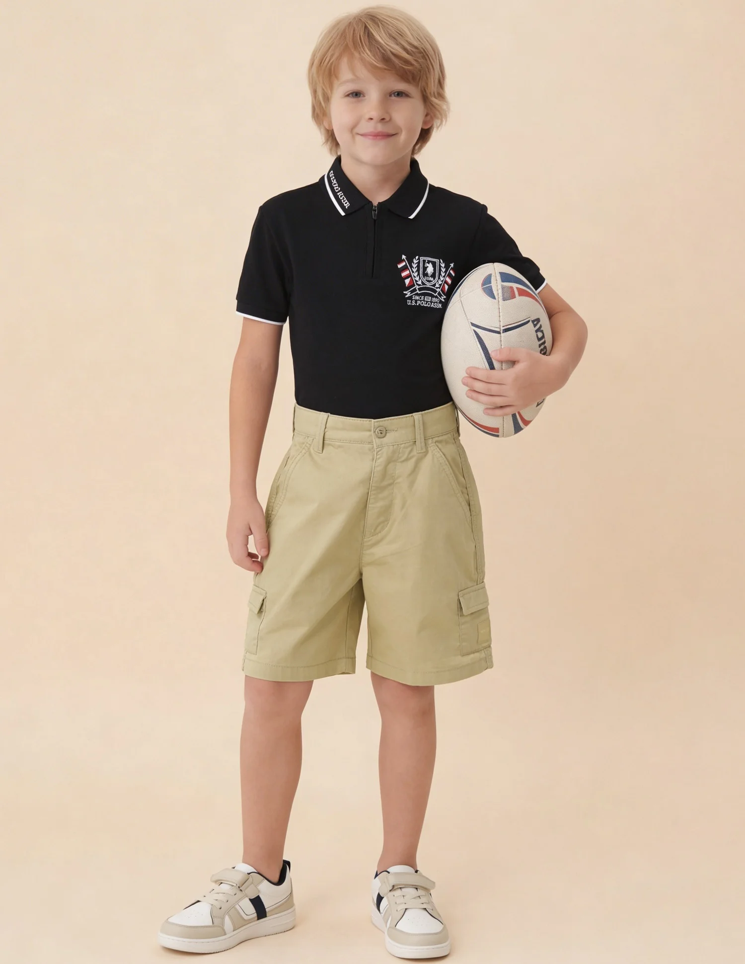 Mid Rise Relaxed Fit Shorts