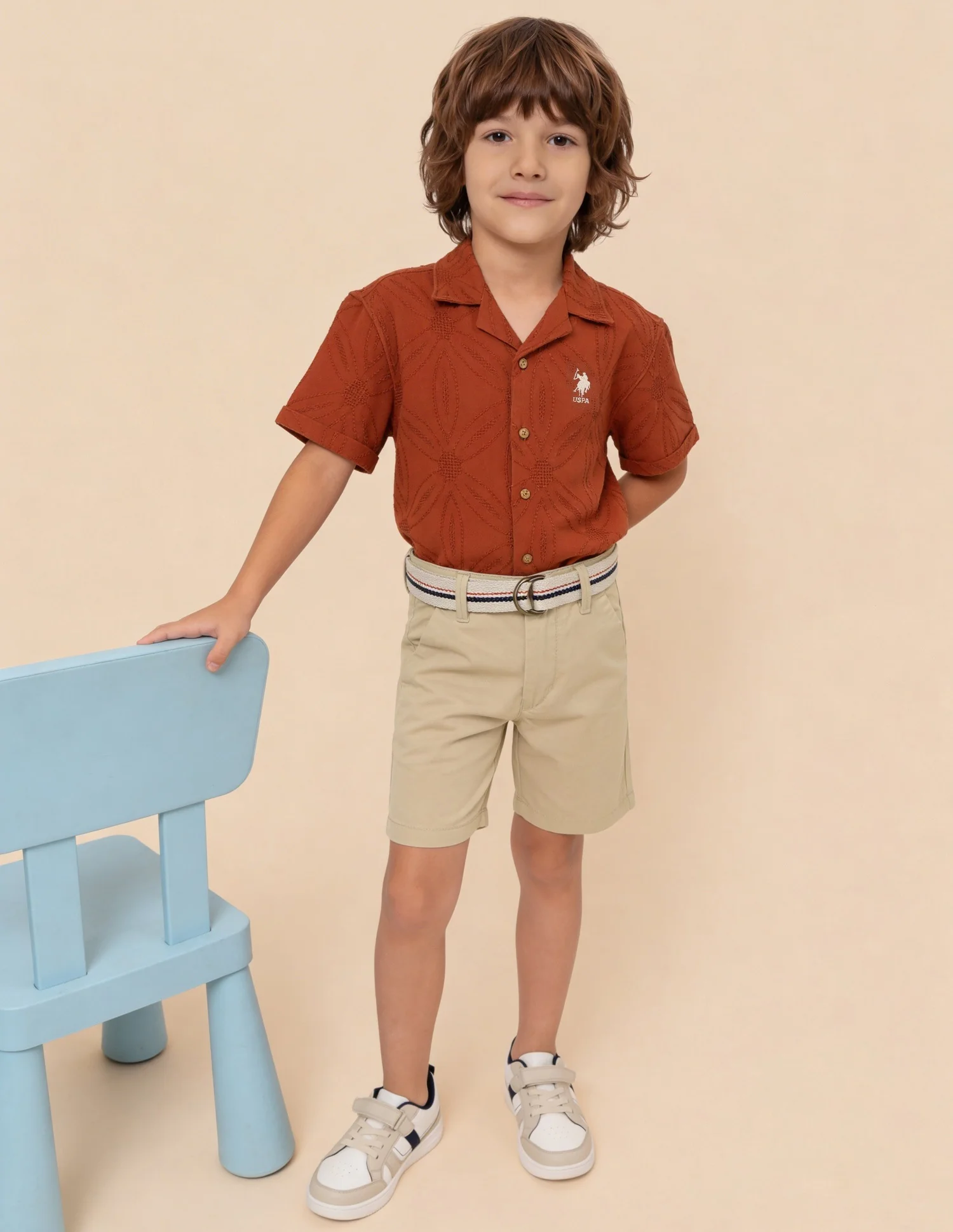 Mid Rise Relaxed Fit Shorts