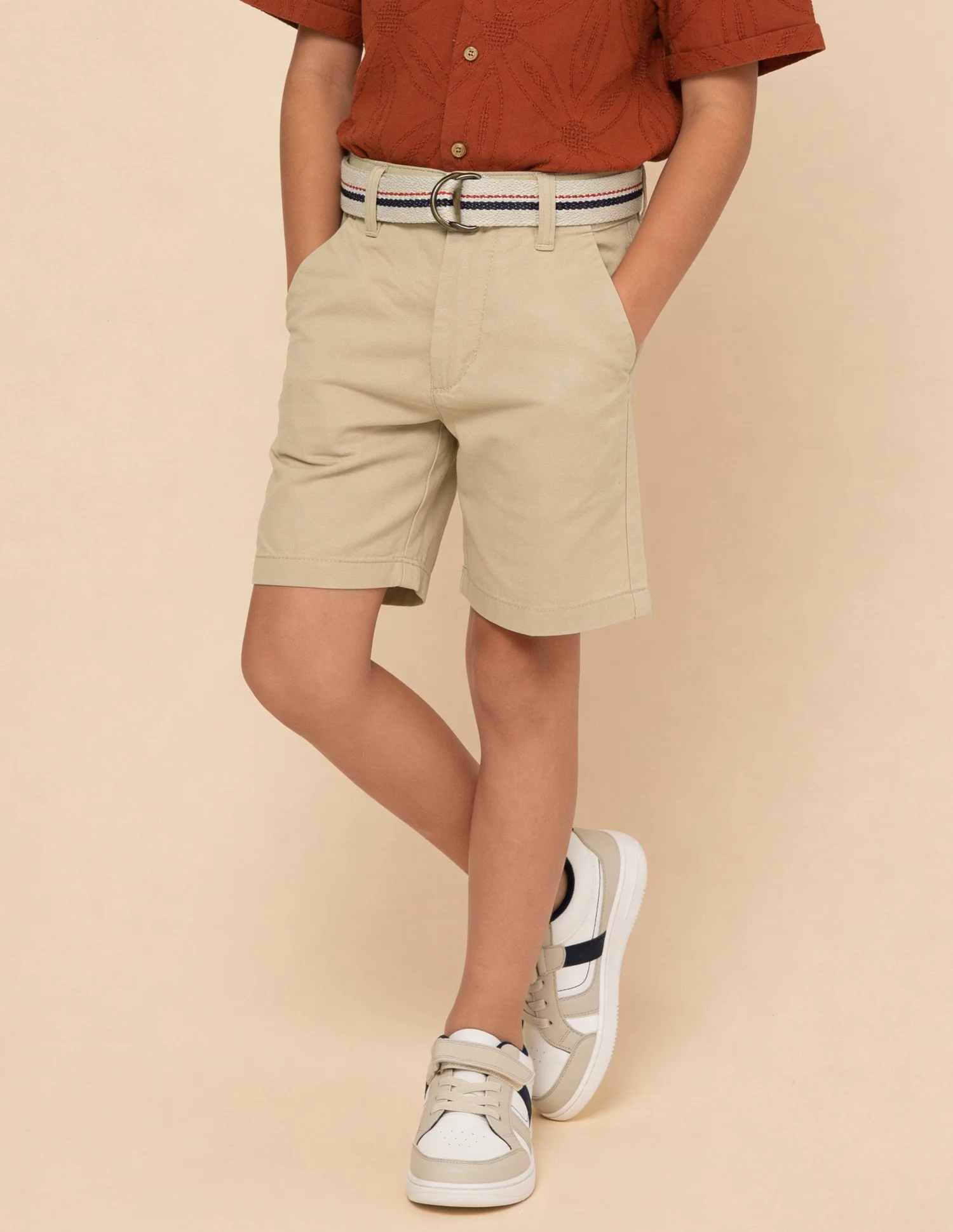 Mid Rise Relaxed Fit Shorts - Image 3