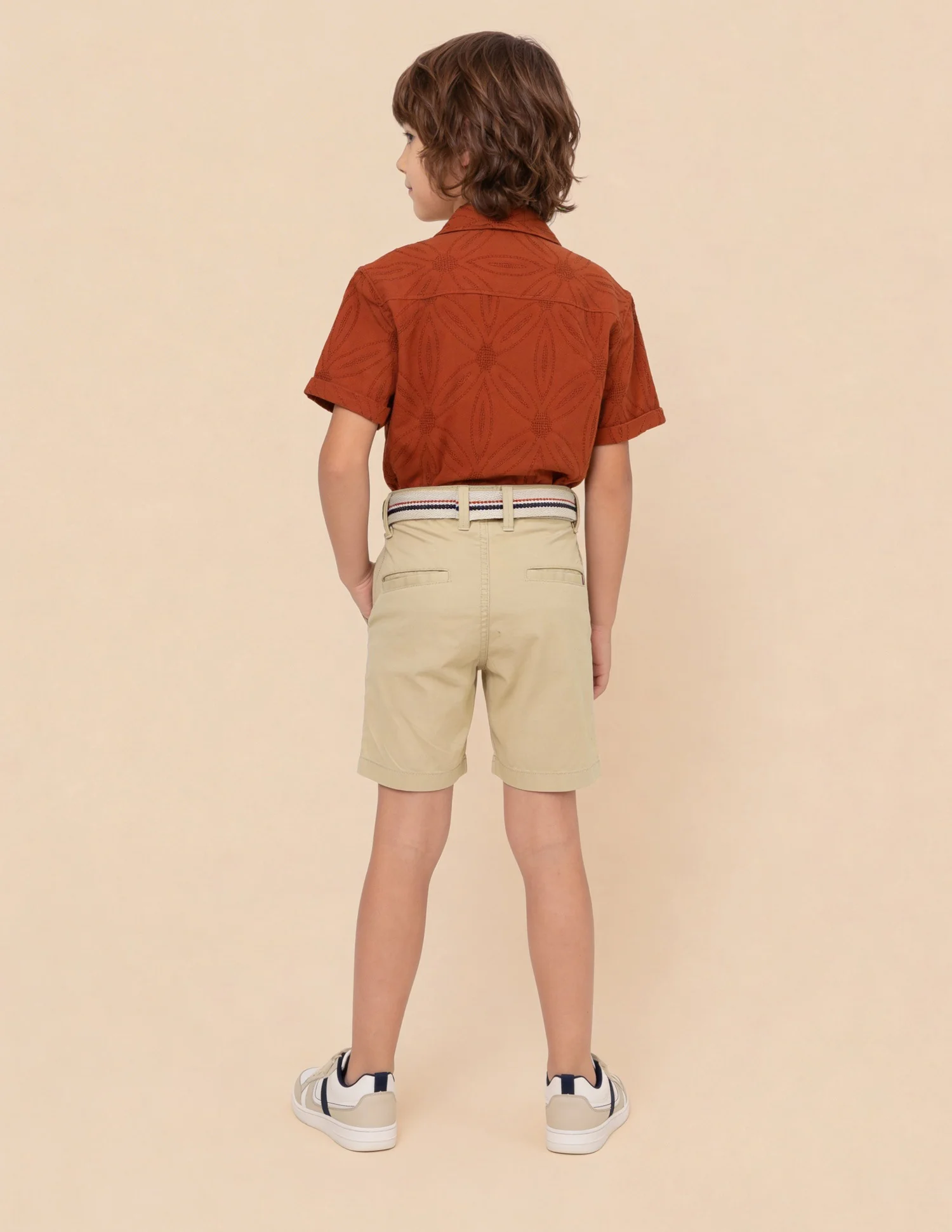 Mid Rise Relaxed Fit Shorts - Image 4