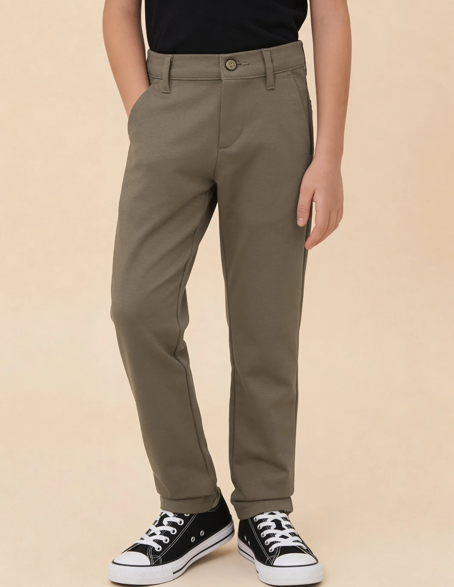 Mid Rise Slim Fit Trousers - Image 3