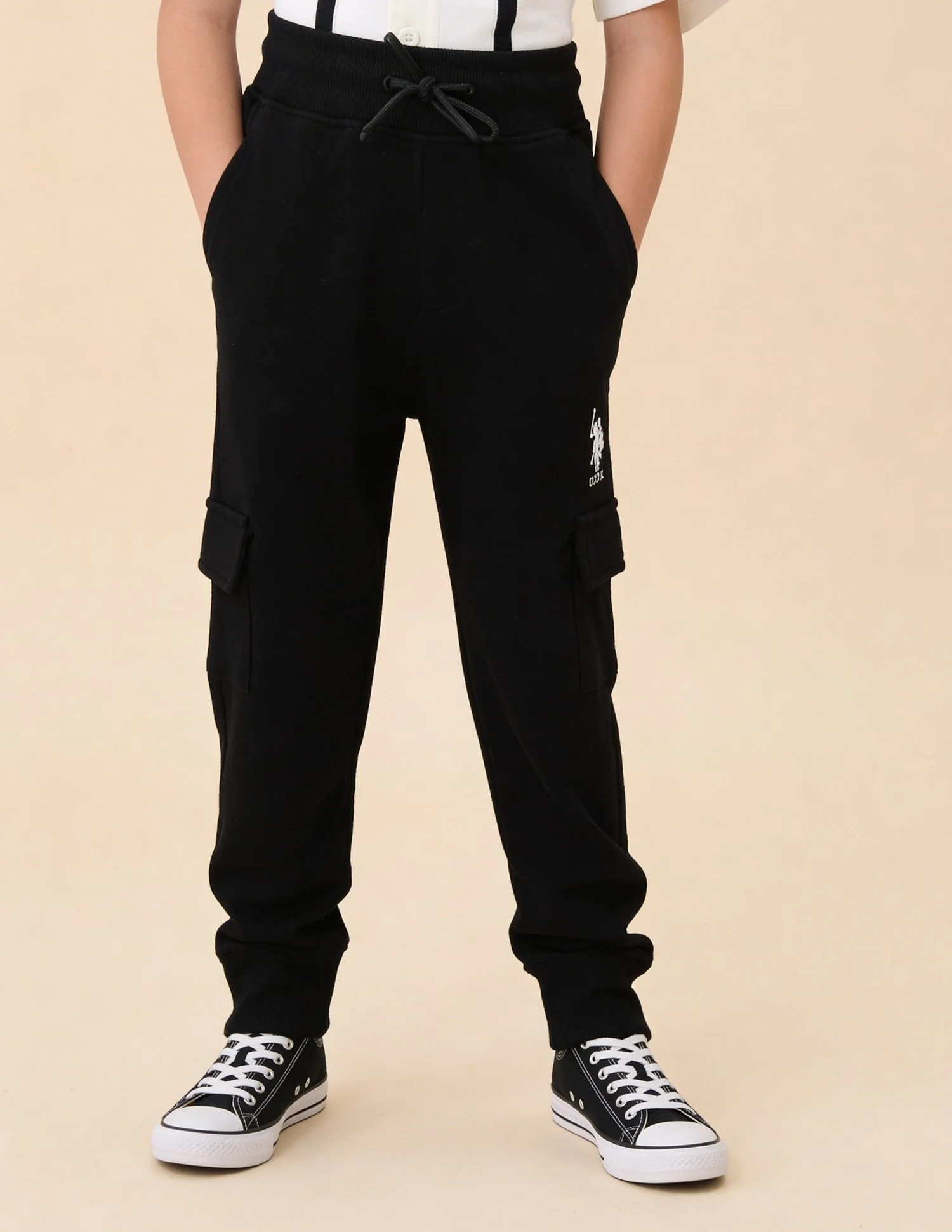 Mid Rise Solid Joggers - Image 3