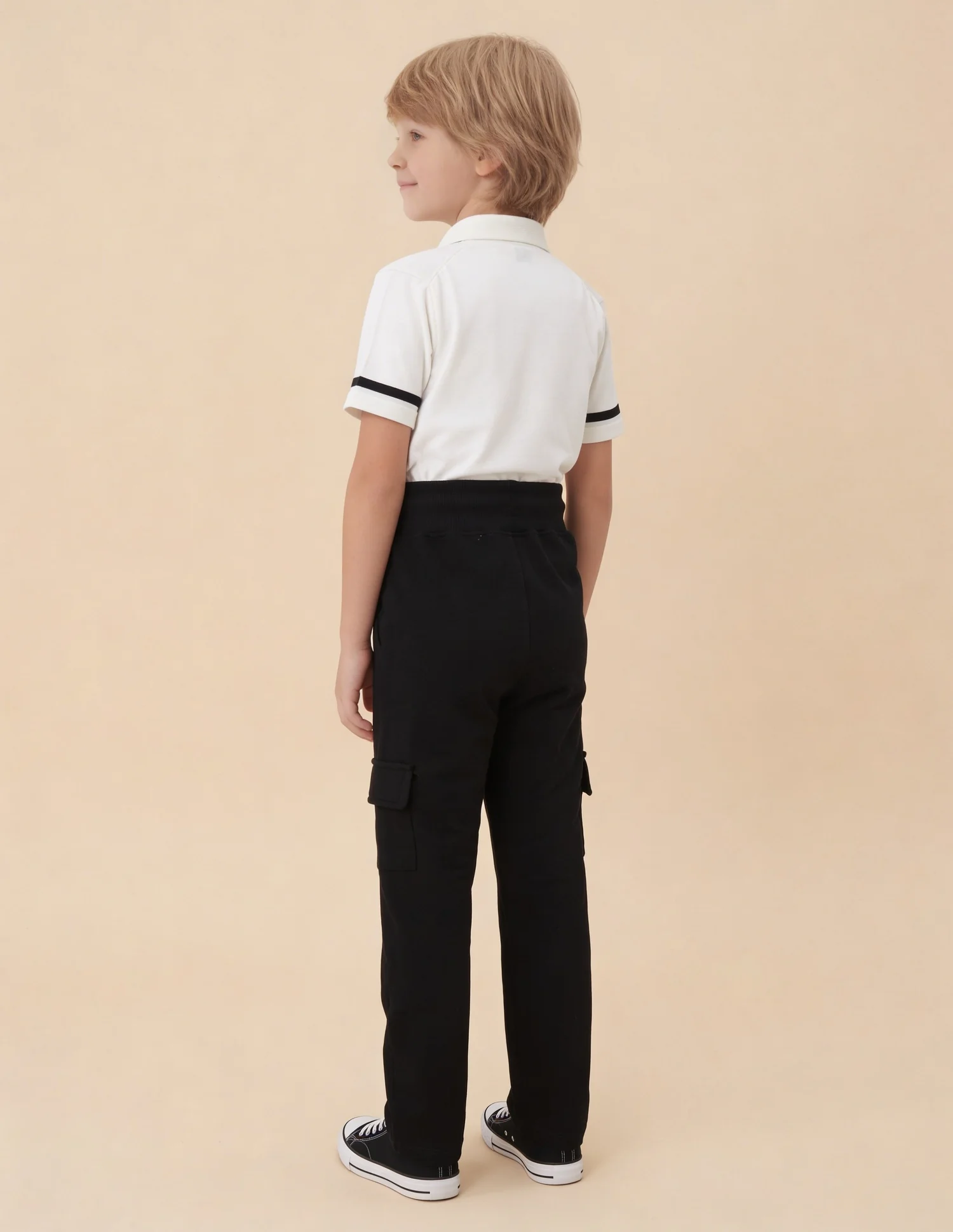 Mid Rise Solid Joggers - Image 4