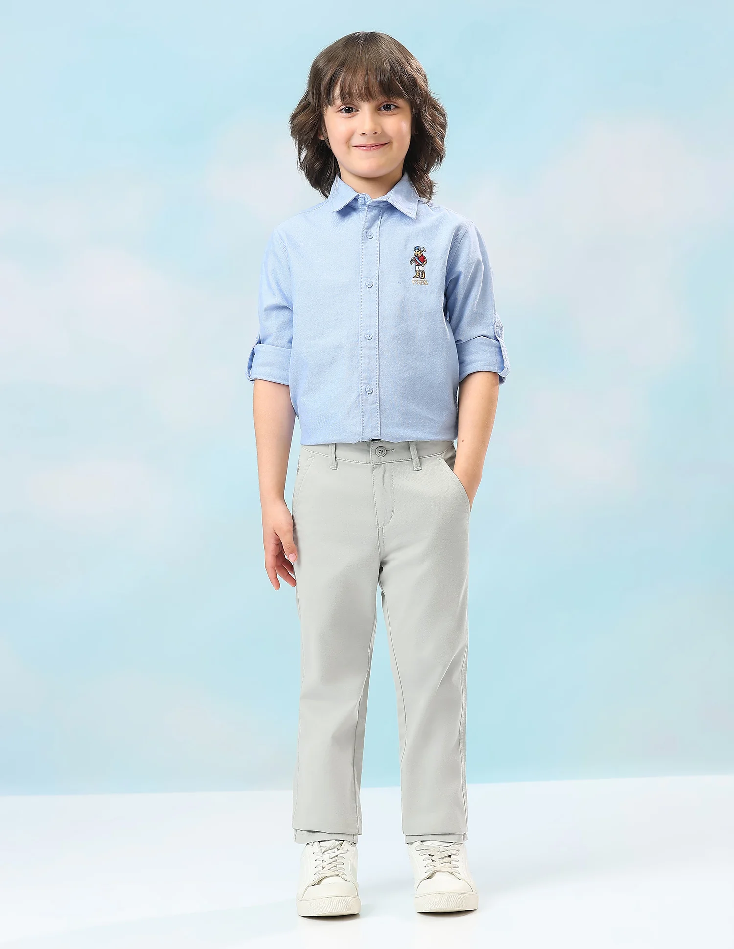 Mid Rise Twill Trousers - Image 3