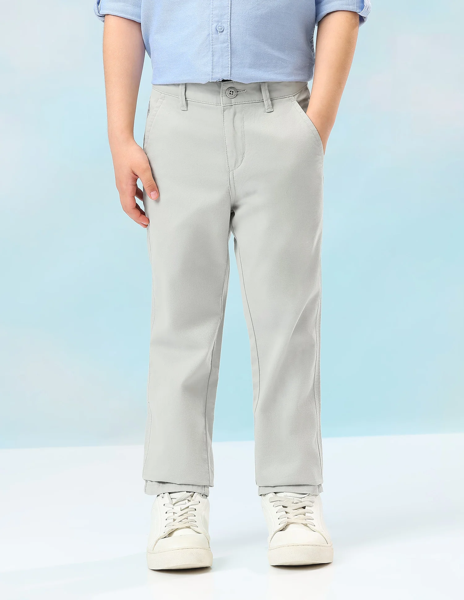 Mid Rise Twill Trousers - Image 6