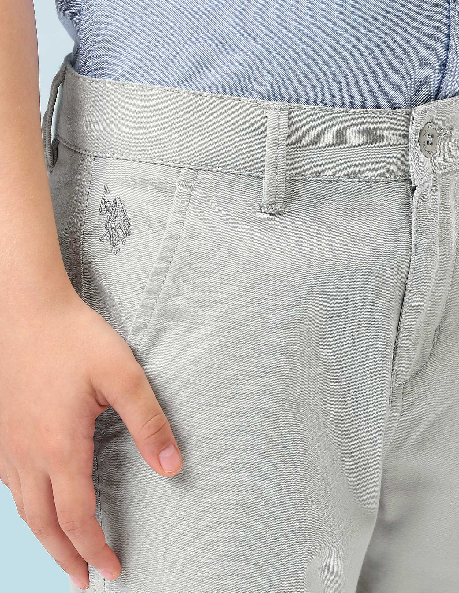 Mid Rise Twill Trousers - Image 7