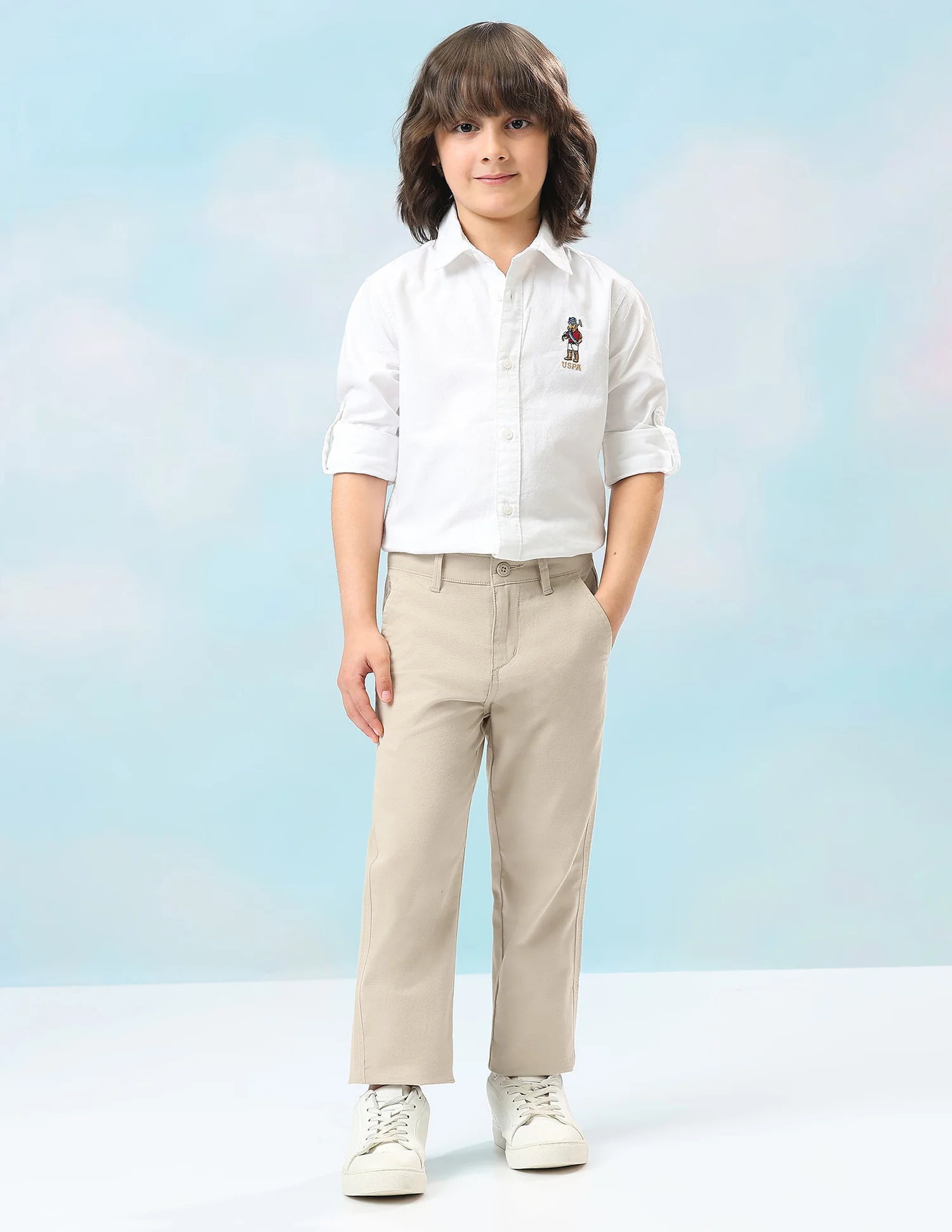 Mid Rise Twill Trousers - Image 3