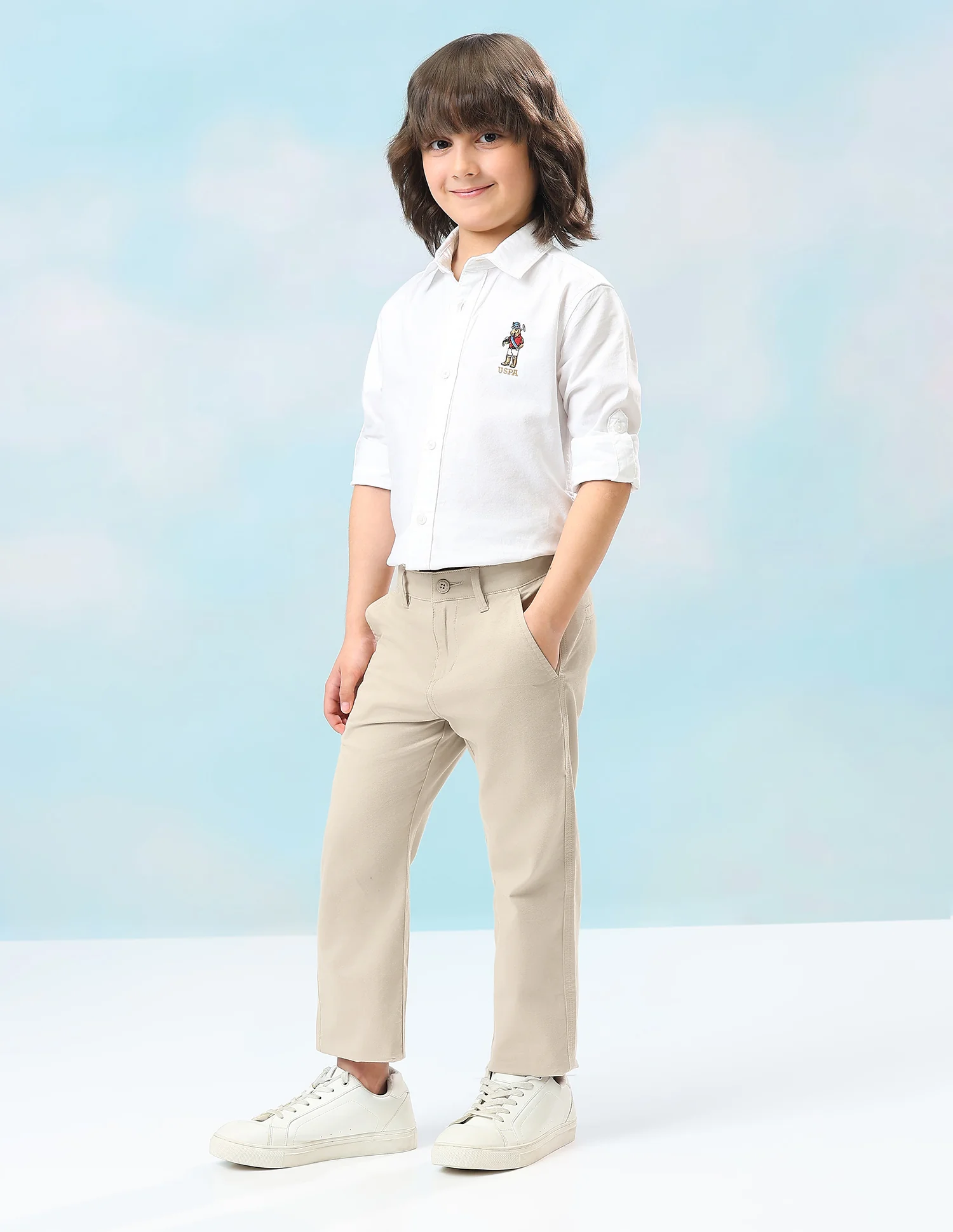 Mid Rise Twill Trousers - Image 4