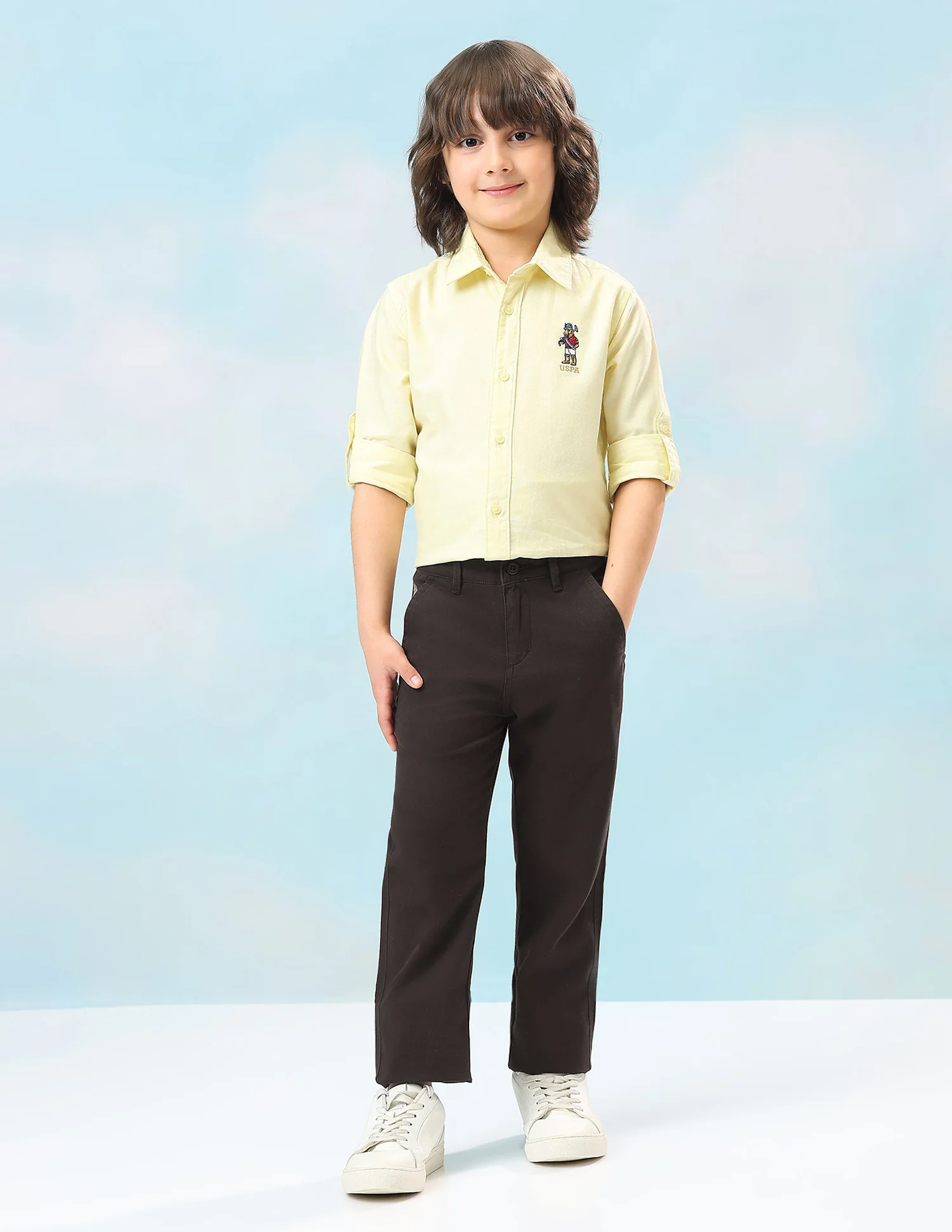 Mid Rise Twill Trousers - Image 3
