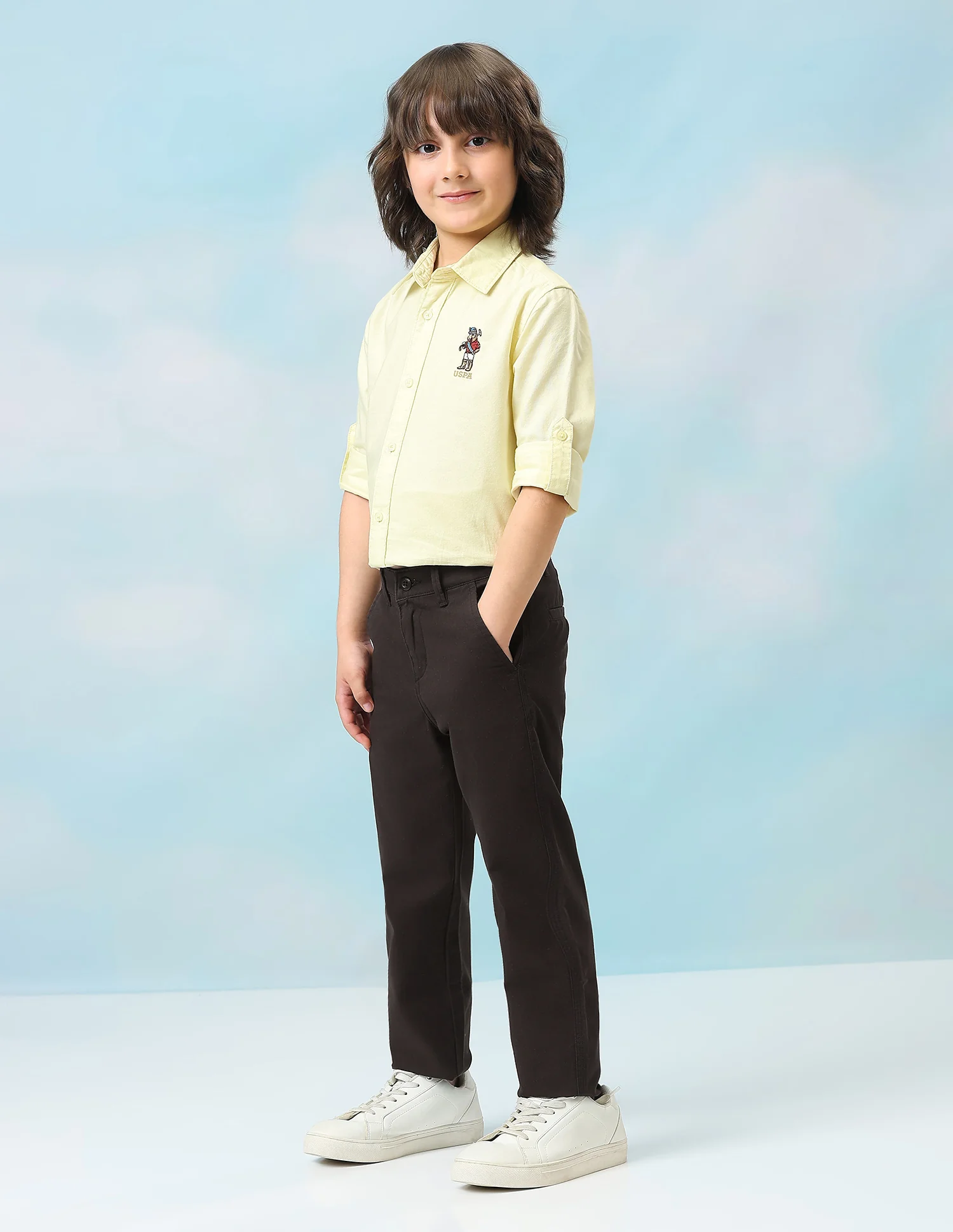 Mid Rise Twill Trousers - Image 4