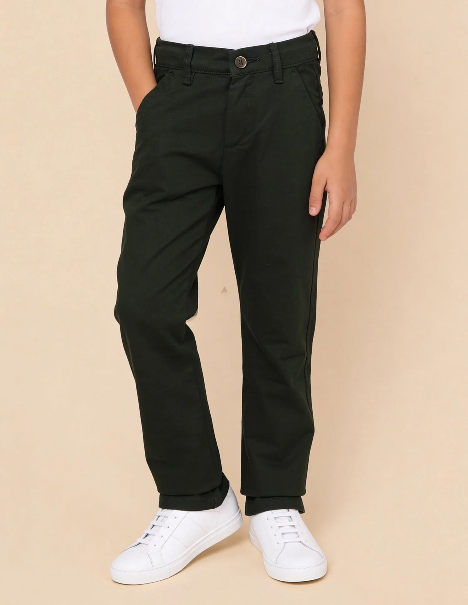 Mid Rise Twill Trousers - Image 3