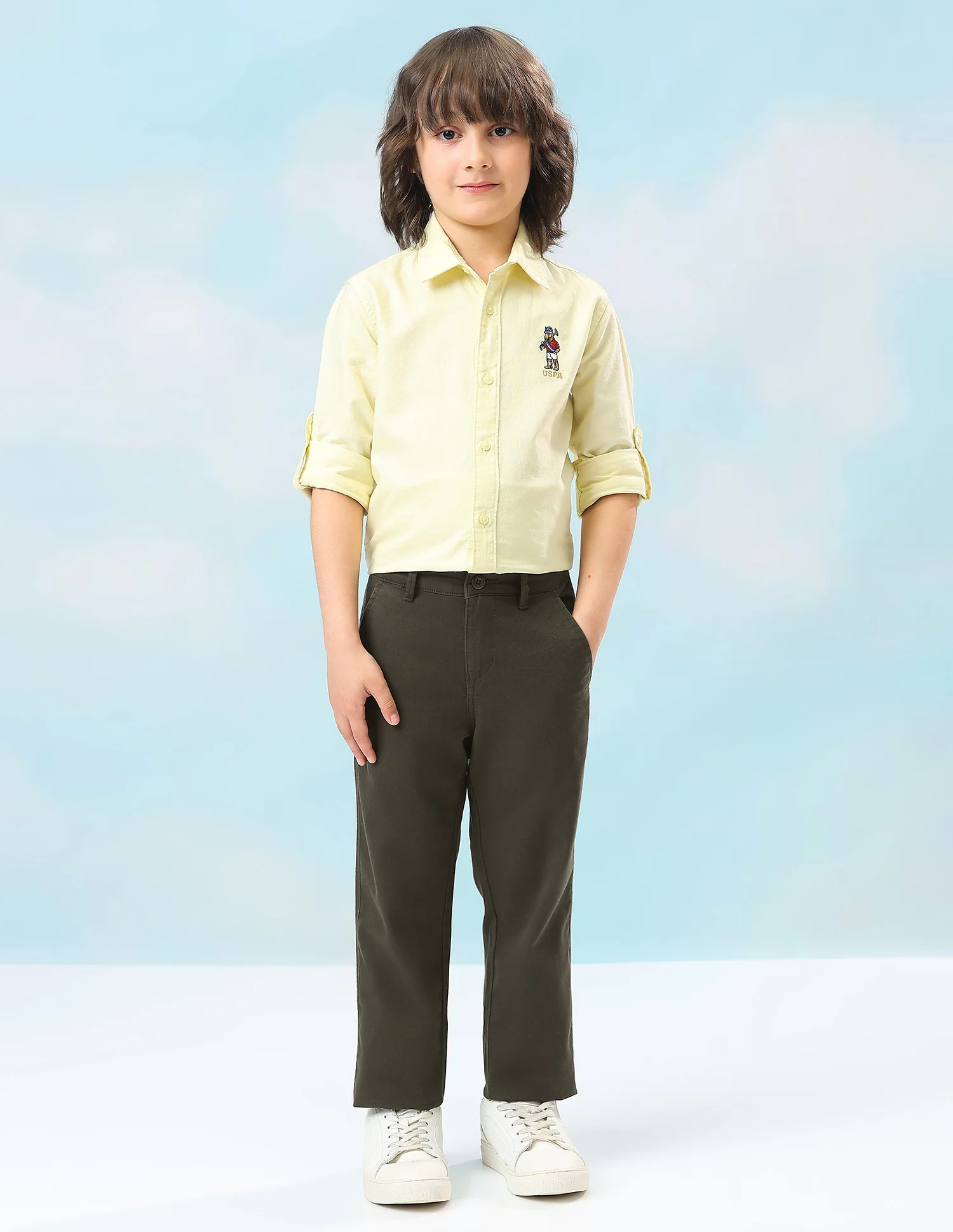 Mid Rise Twill Trousers - Image 3