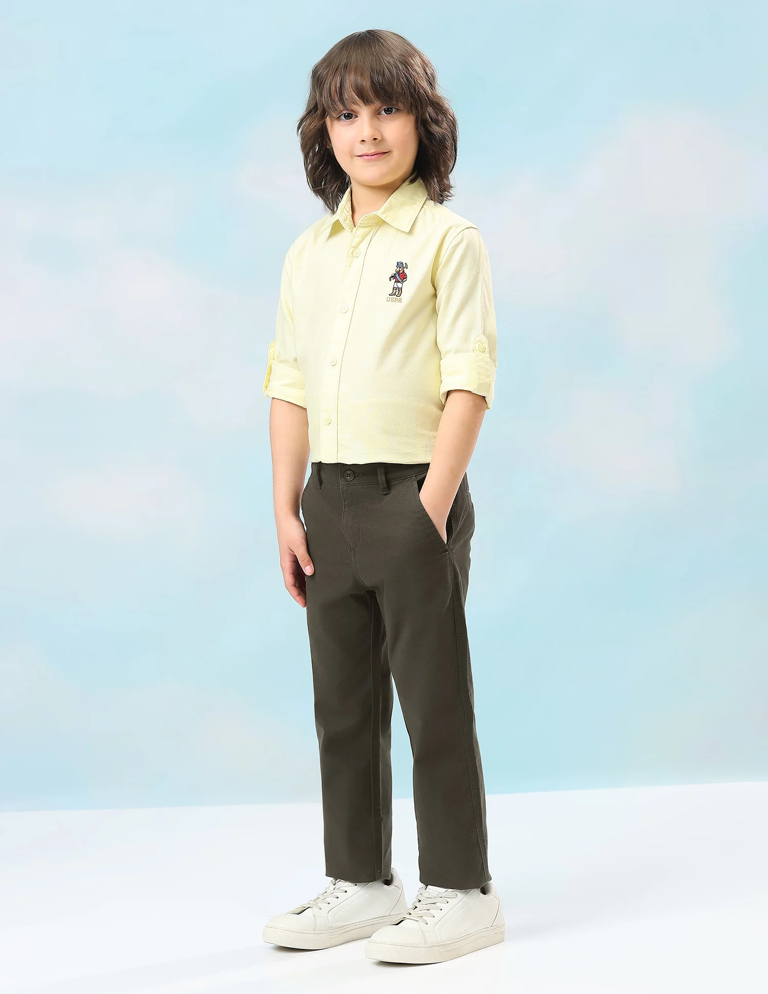 Mid Rise Twill Trousers - Image 4