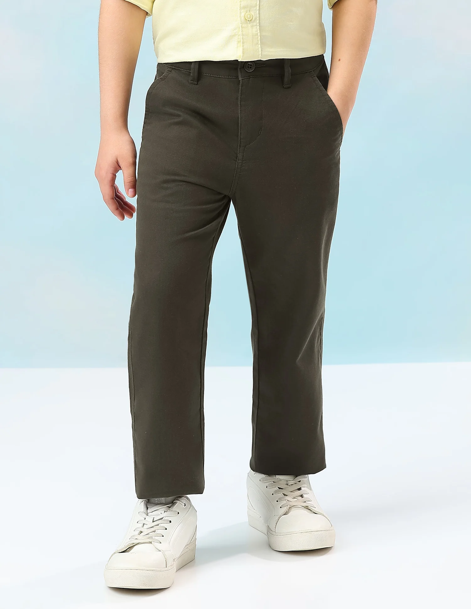 Mid Rise Twill Trousers - Image 6