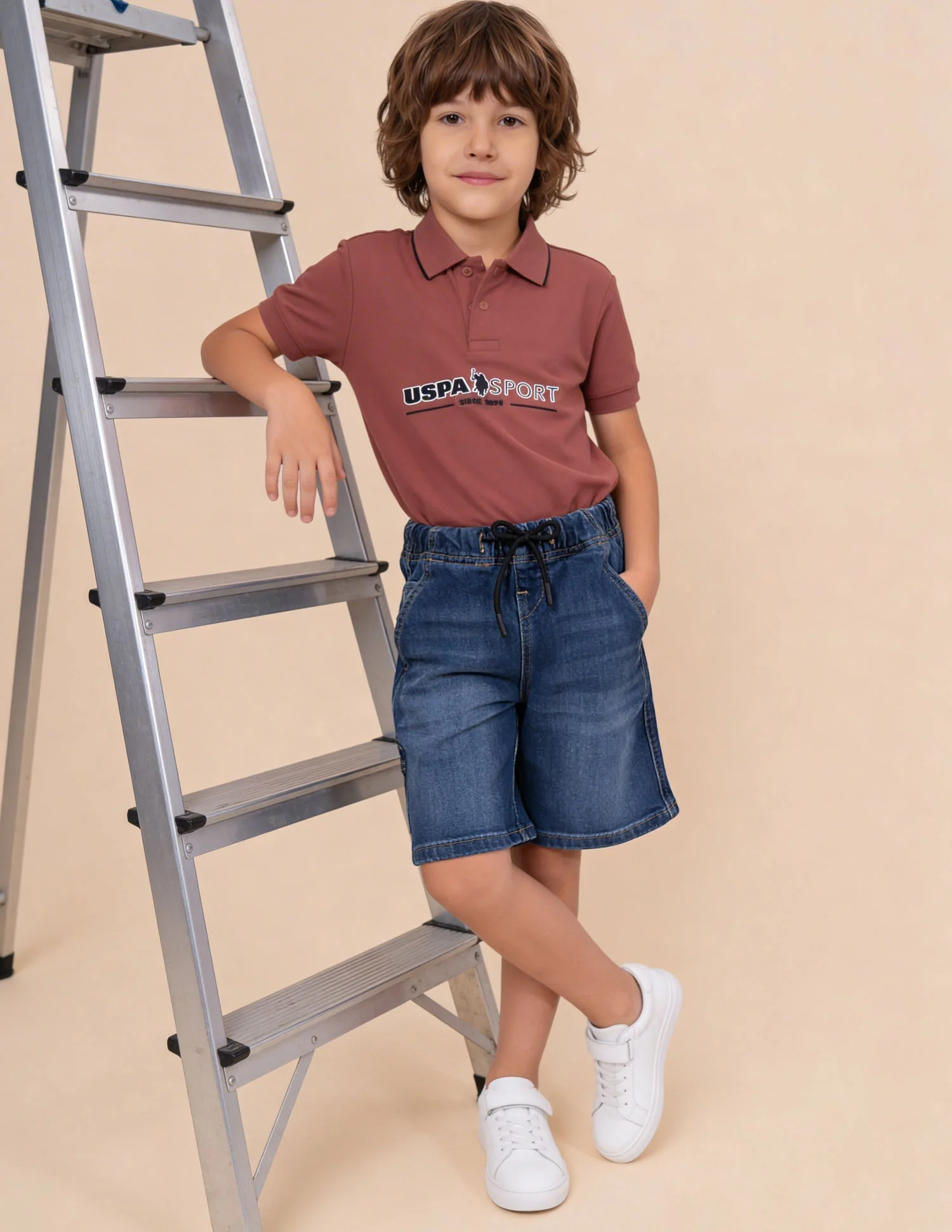 Mid Rise Whiskered Jeans