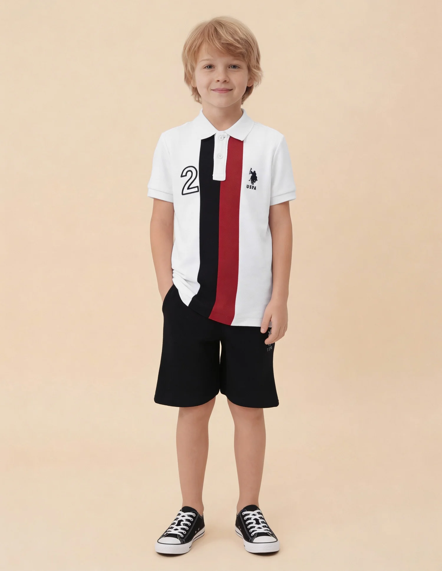 Numeric Embroidered Regular Fit Polo Shirt - Image 3