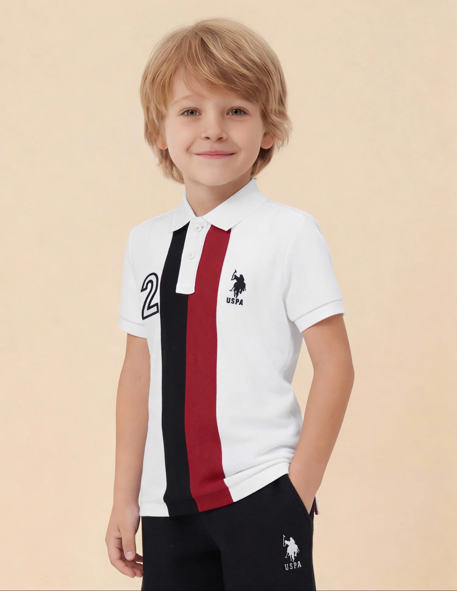 Numeric Embroidered Regular Fit Polo Shirt - Image 4