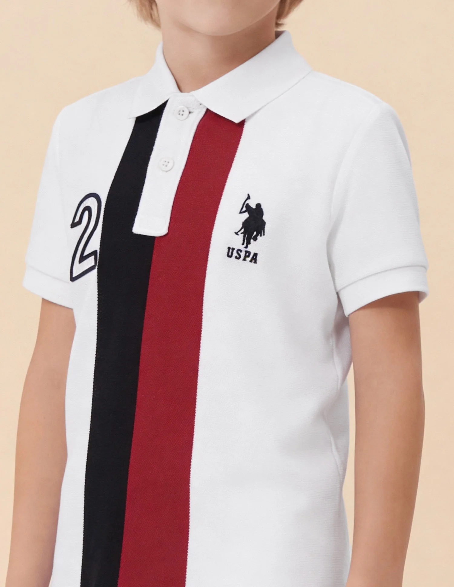 Numeric Embroidered Regular Fit Polo Shirt - Image 6