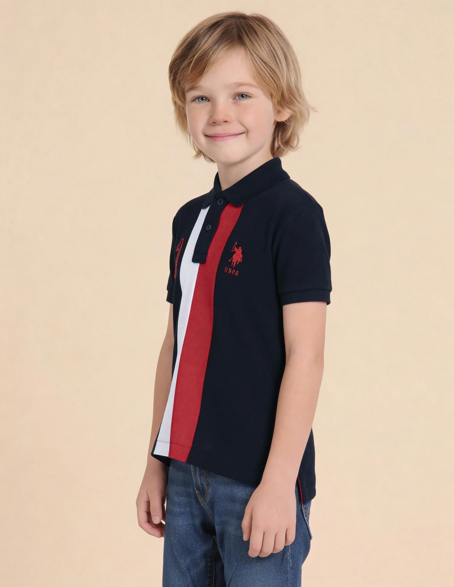 Numeric Embroidered Regular Fit Polo Shirt - Image 4