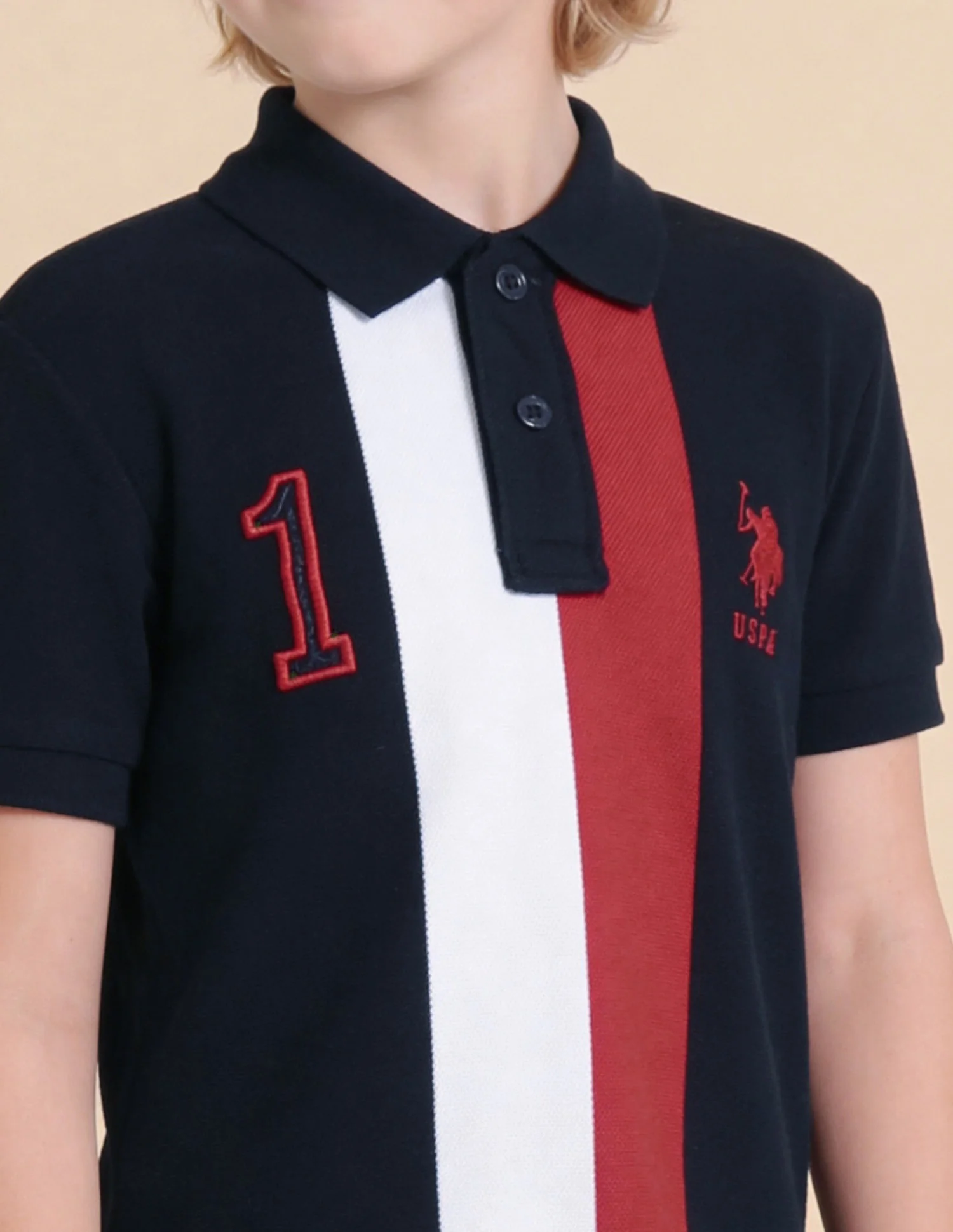 Numeric Embroidered Regular Fit Polo Shirt - Image 6