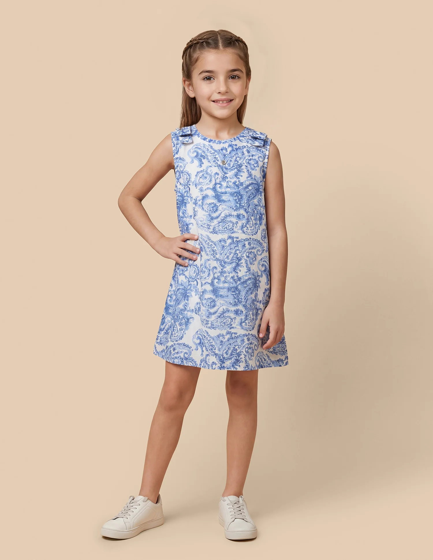Paisley Printed Regular Fit Dress - Image 3