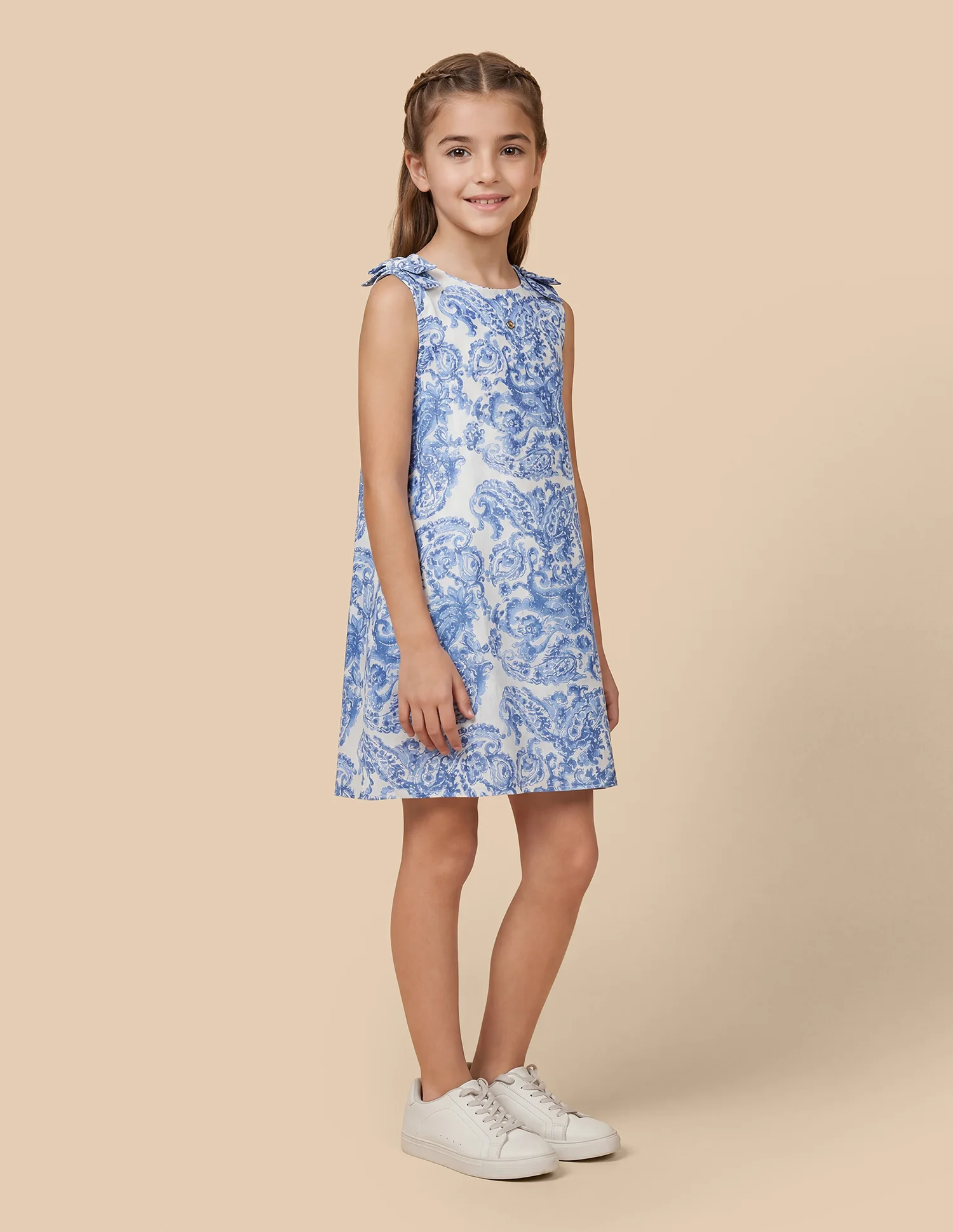 Paisley Printed Regular Fit Dress - Image 5