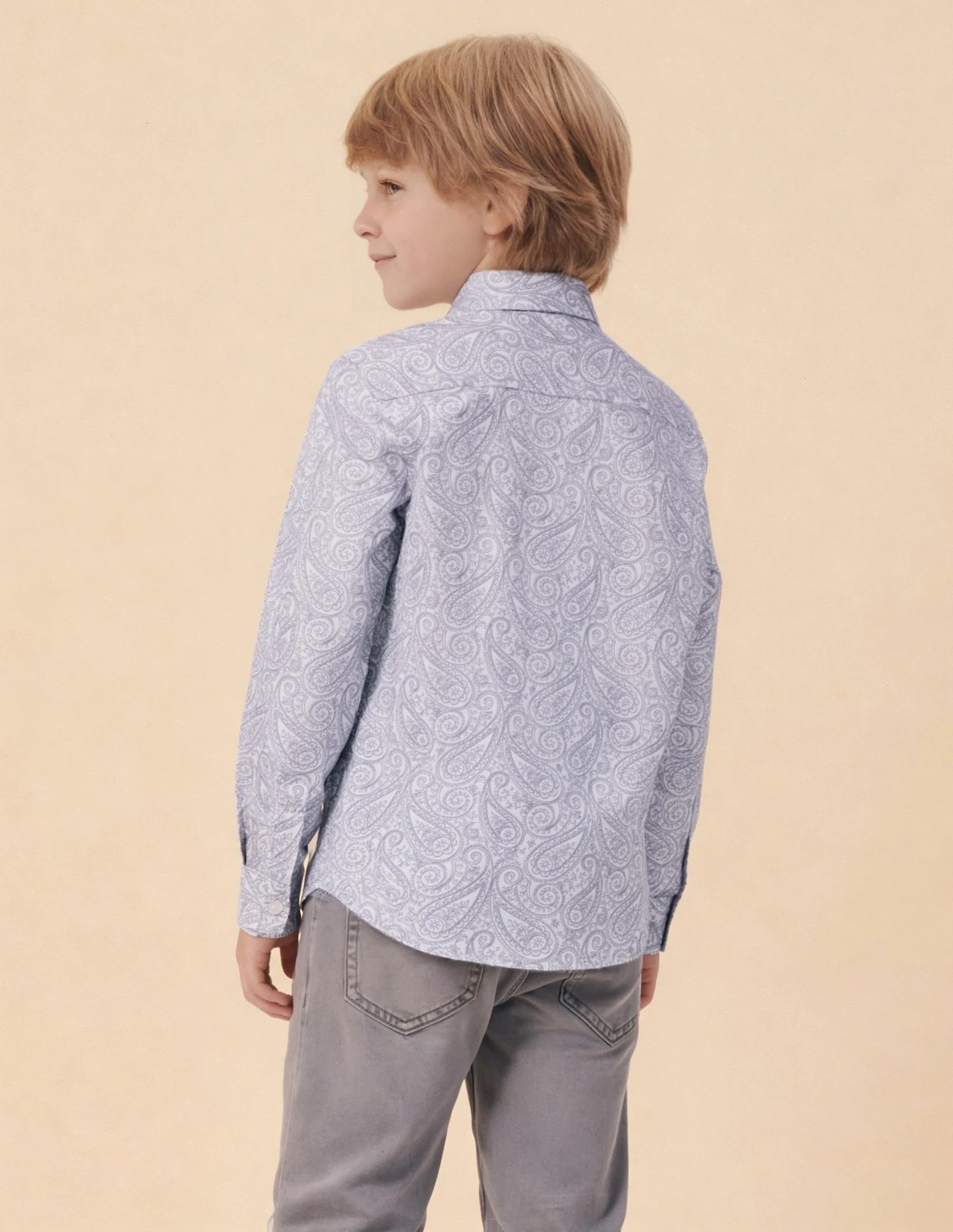 Paisley Printed Satin Shirt - Image 5