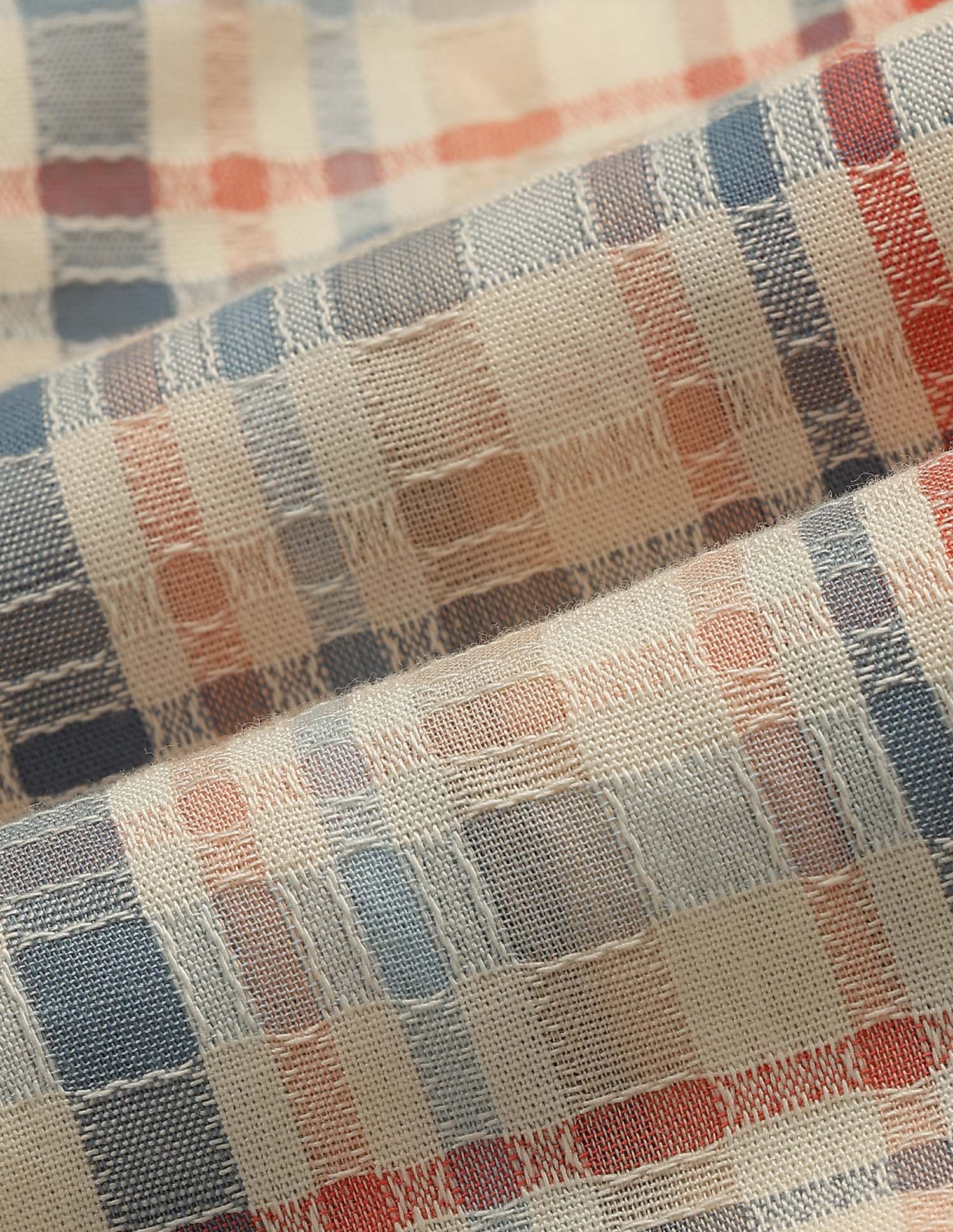 Plaid Checked Dobby Weave Shirt - Image 2