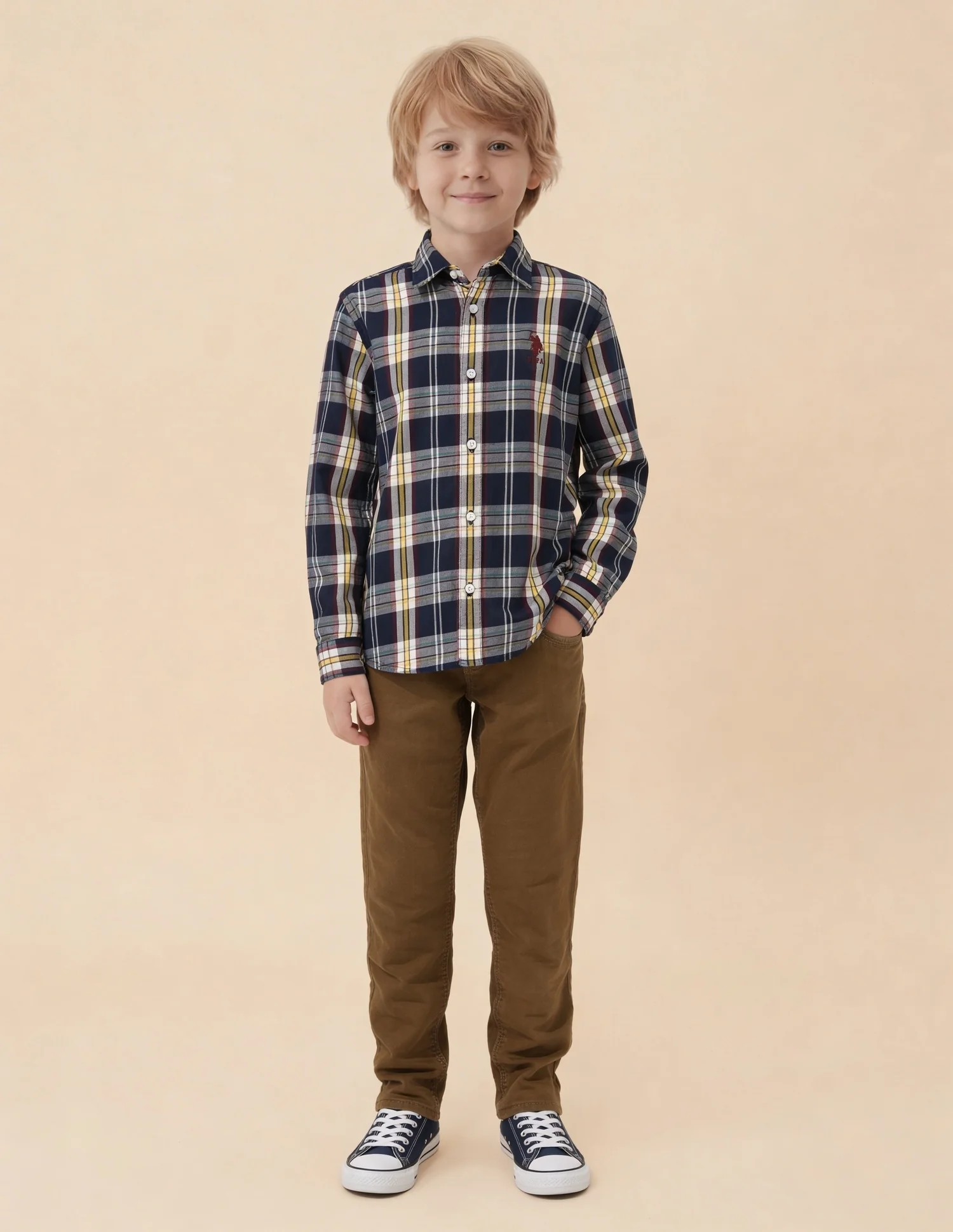 Plaid Checked Regular Fit Shirt - Image 3
