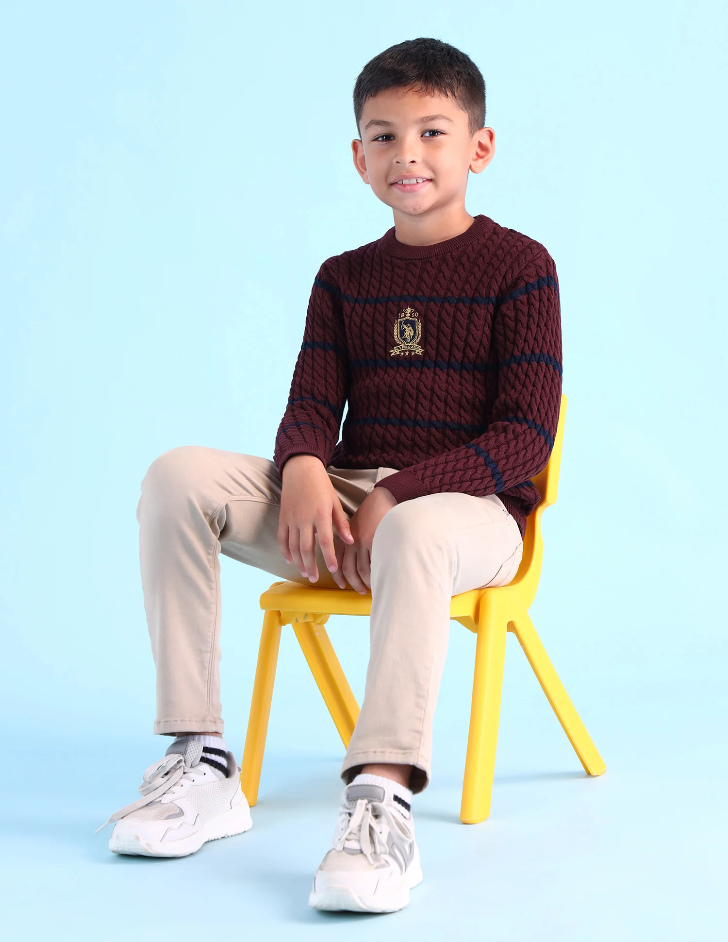 Printed Crew Neck Sweater