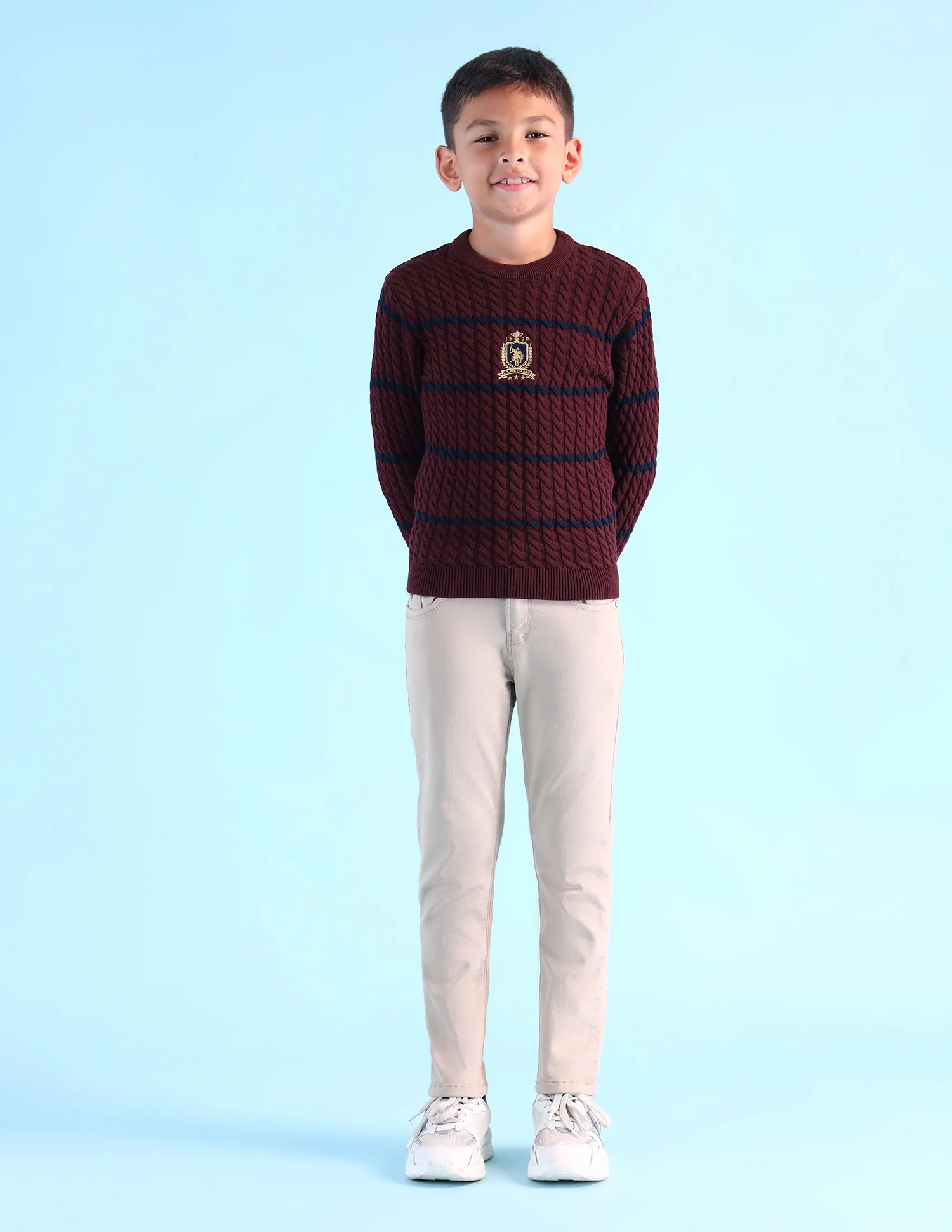 Printed Crew Neck Sweater - Image 3