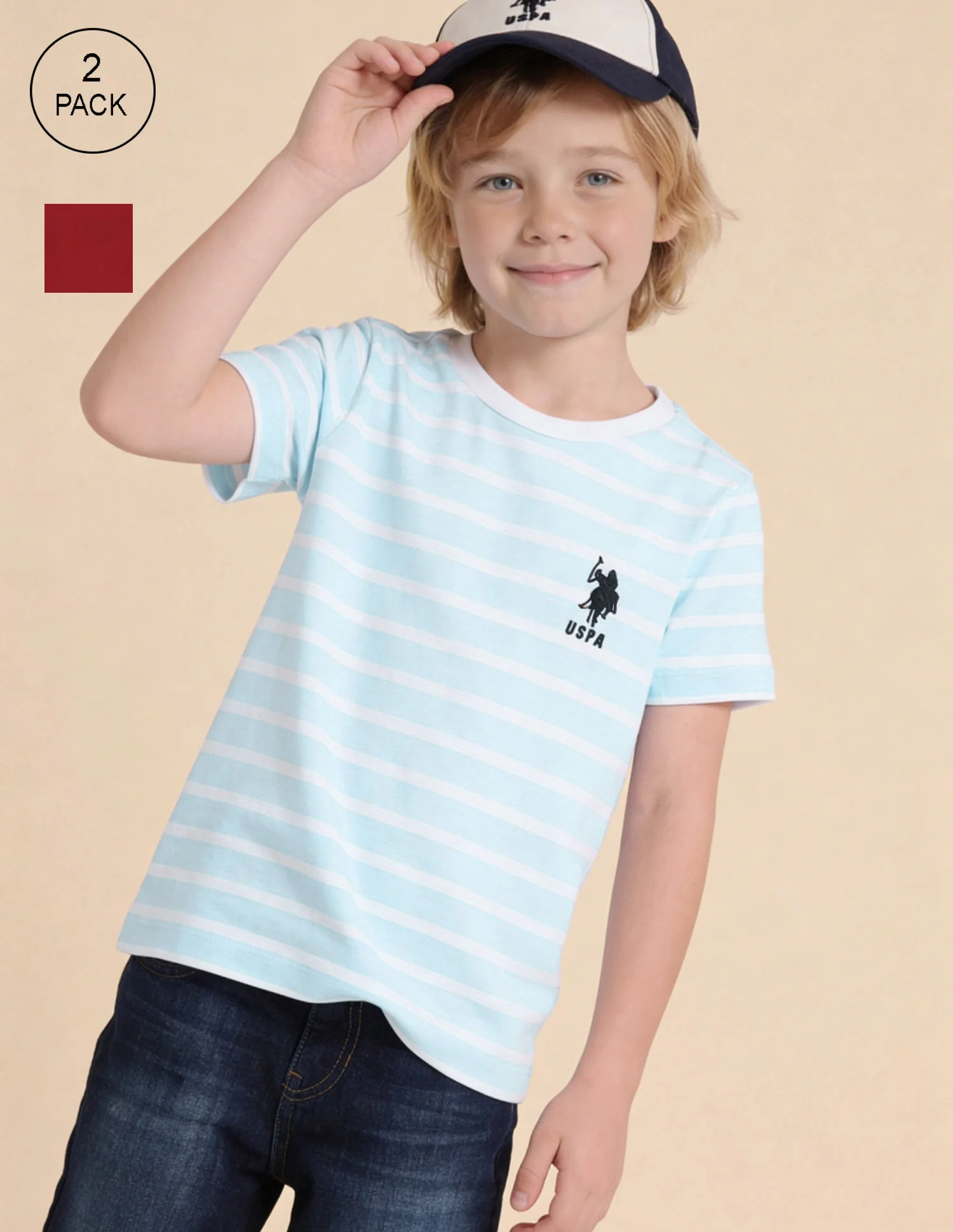 Printed Regular Fit T-Shirt - Pack Of 2 - Image 2
