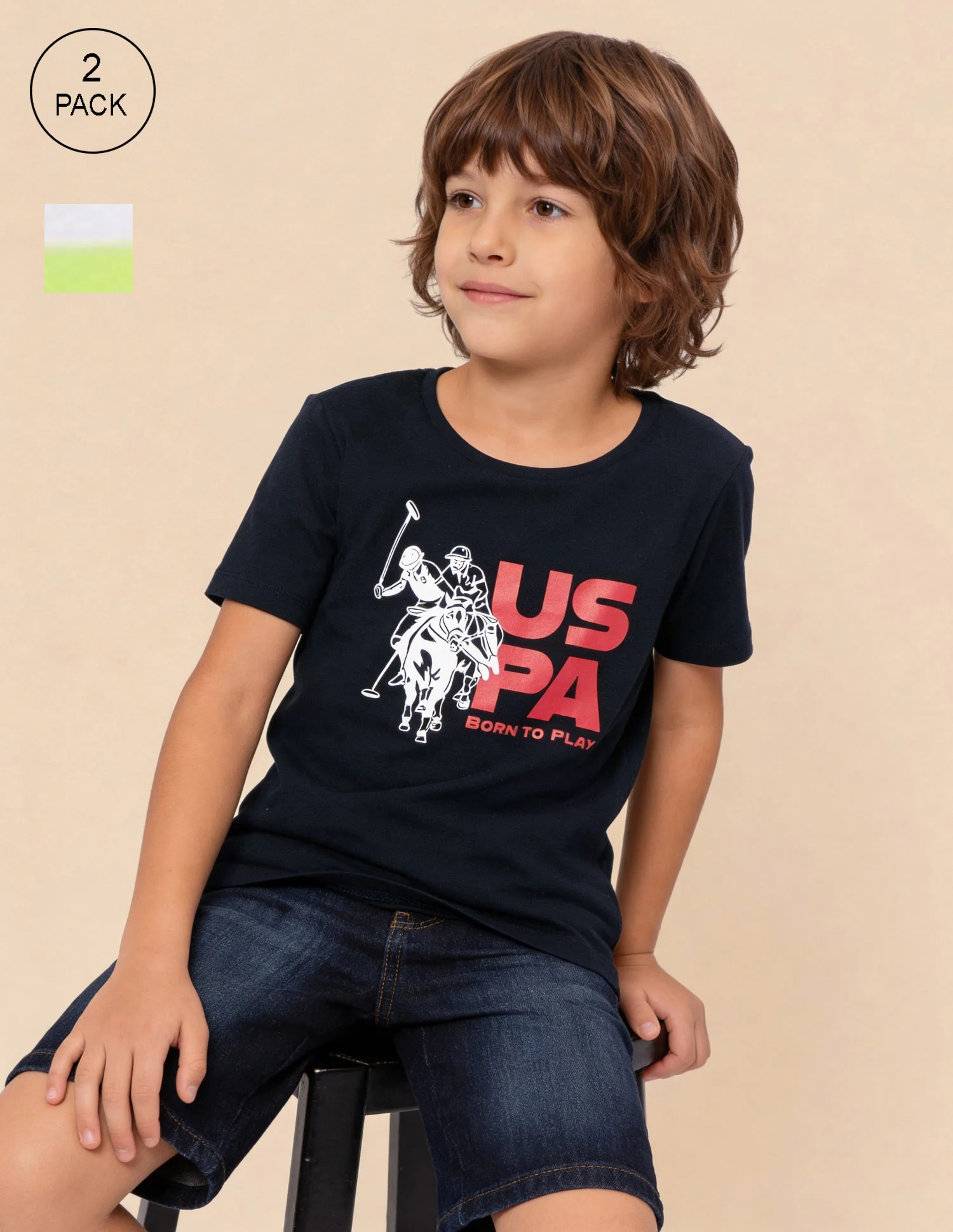 Printed Regular Fit T-Shirt - Pack Of 2 - Image 2