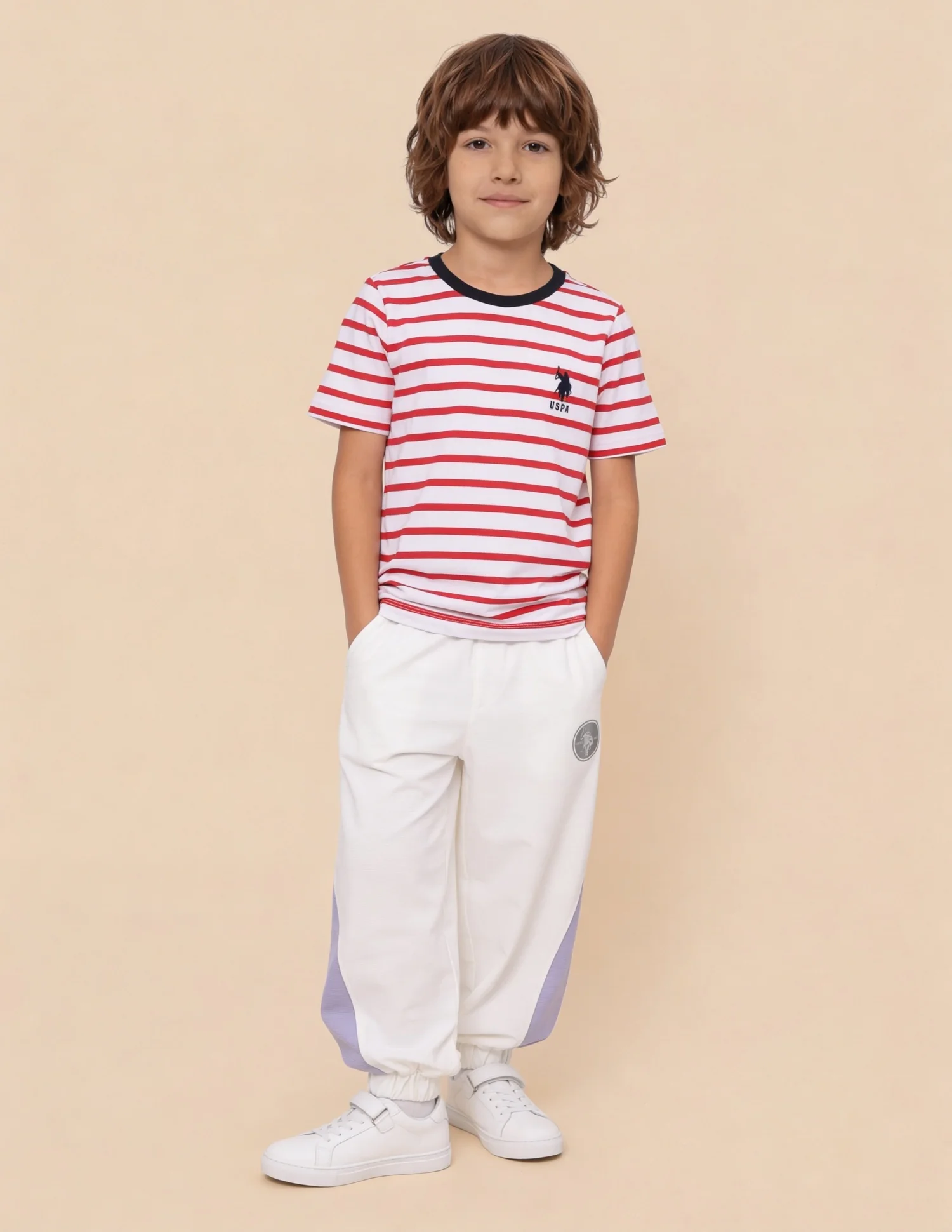 Regular Fit Colour Blocked Joggers