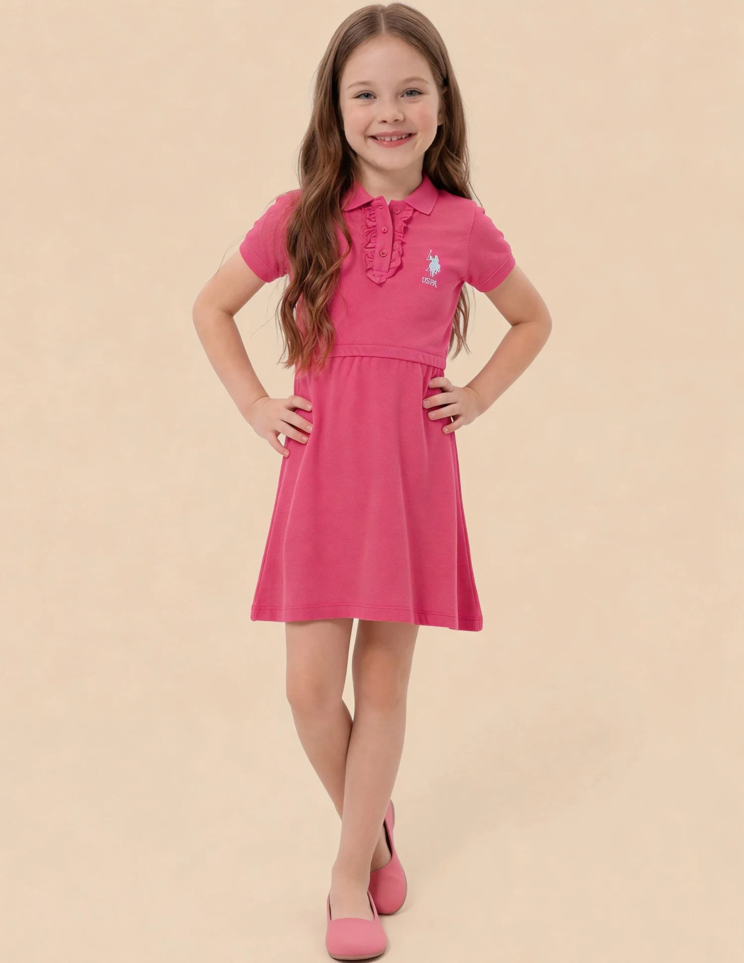 Regular Fit Polo T-Shirt Dress - Image 3