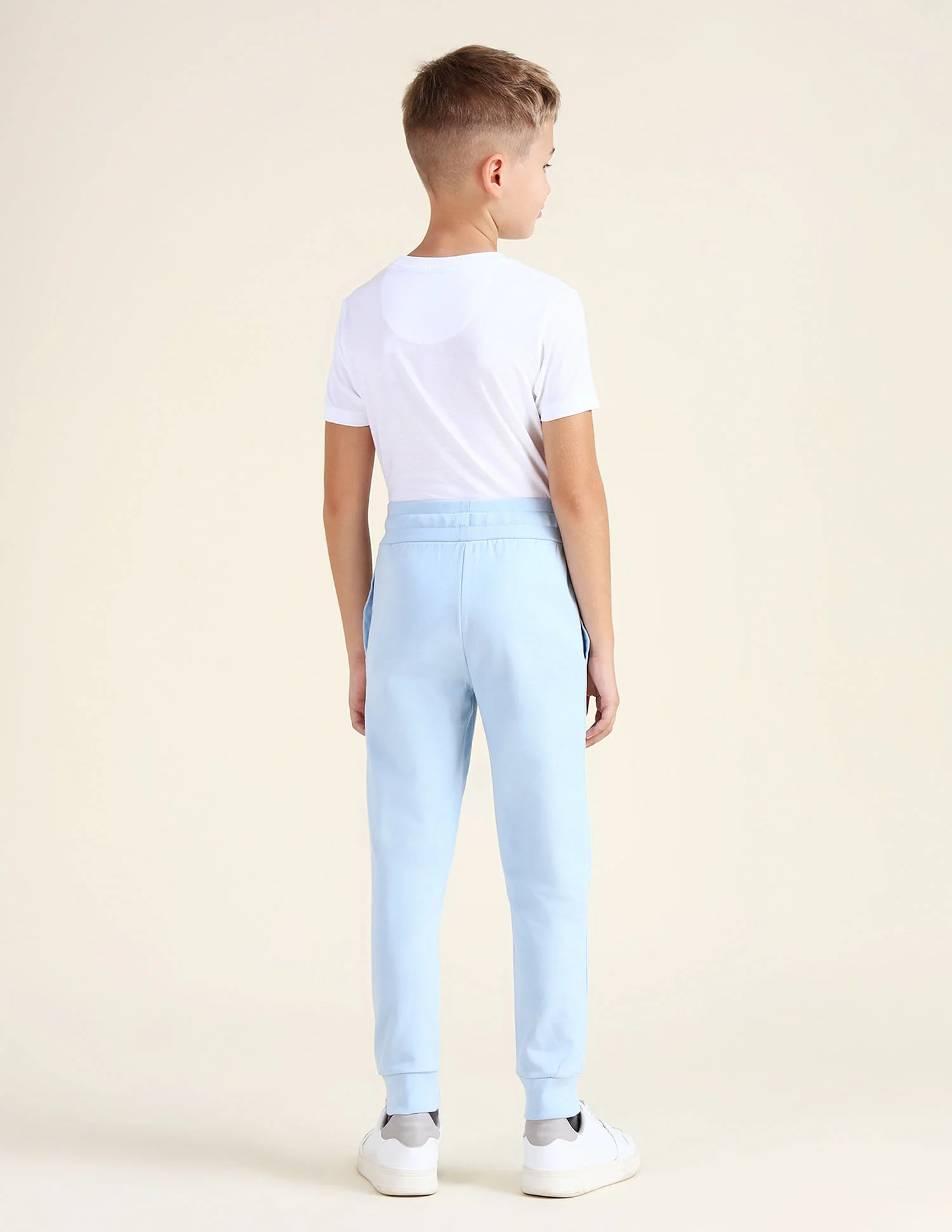 Regular Fit Solid Joggers - Image 4