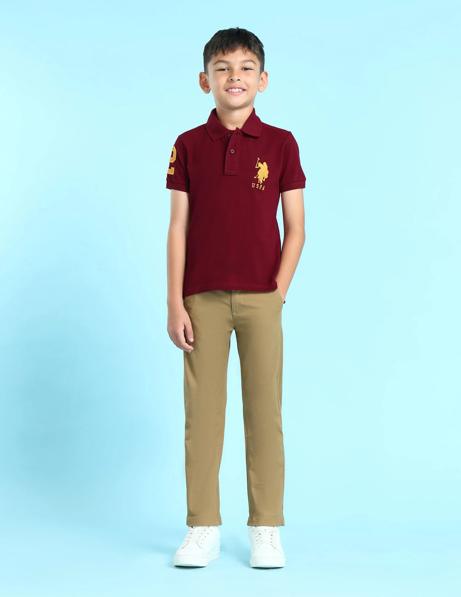 Regular fit Solid Polo Shirt - Image 3