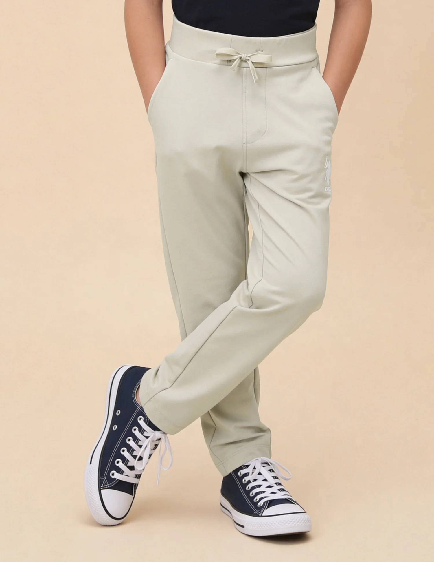 Regular Fit Solid Track Pants - Image 3