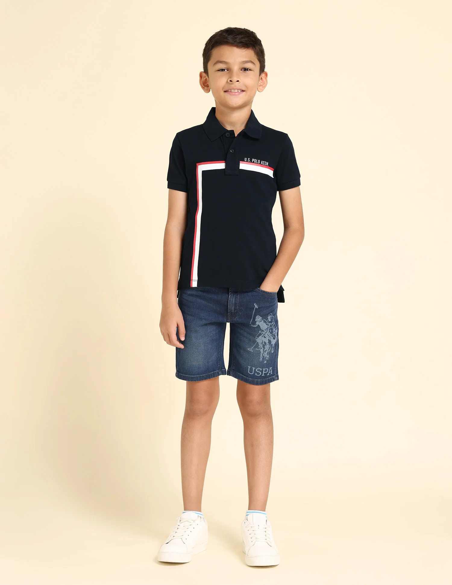 Regular fit Striped Polo Shirt - Image 3