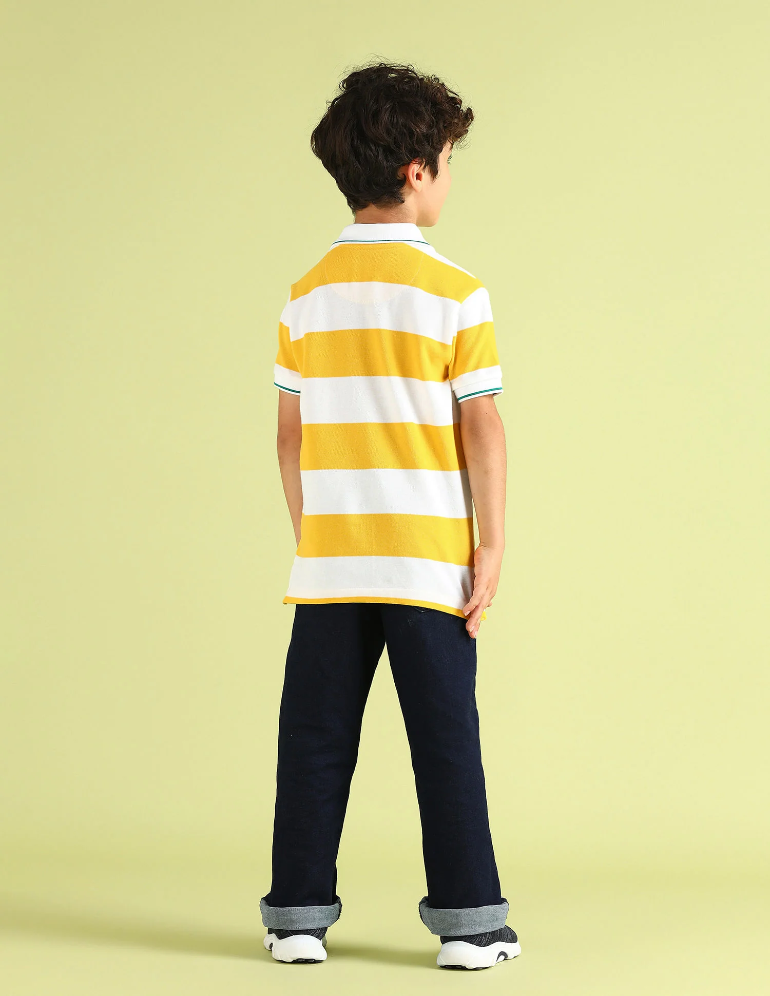 Regular fit Striped Polo Shirt - Image 4