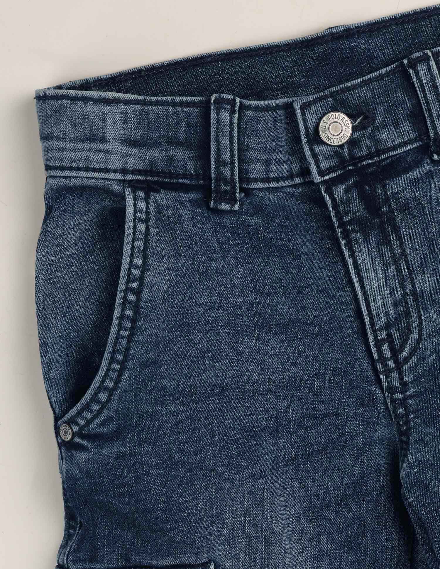 Relaxed Fit Blue Jeans - Image 2